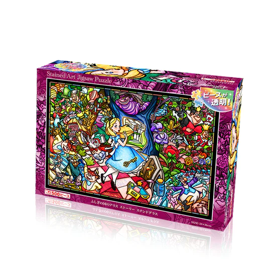 愛麗絲夢遊仙境故事彩繪 (透明樹脂)