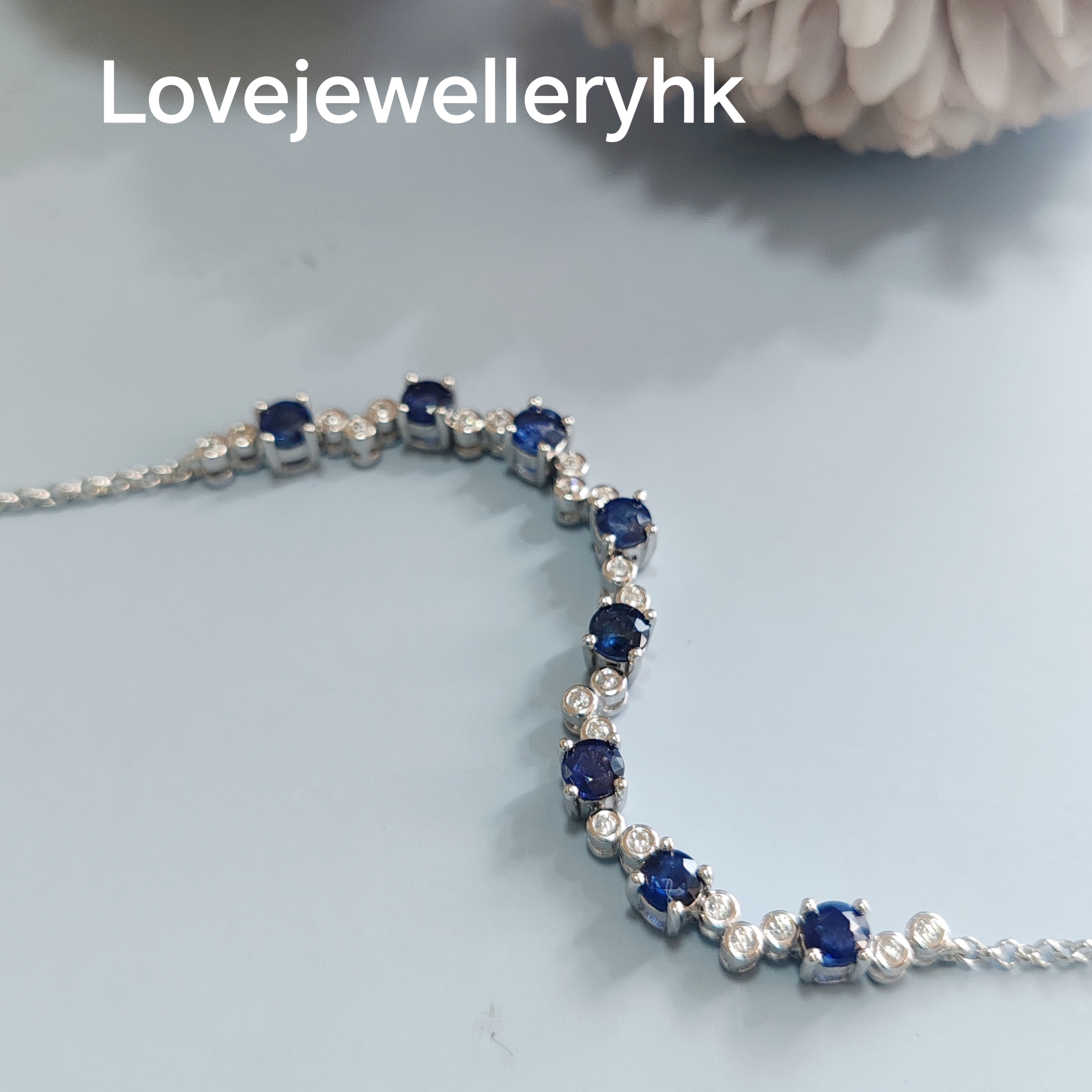Natural sapphire bracelet GB008
