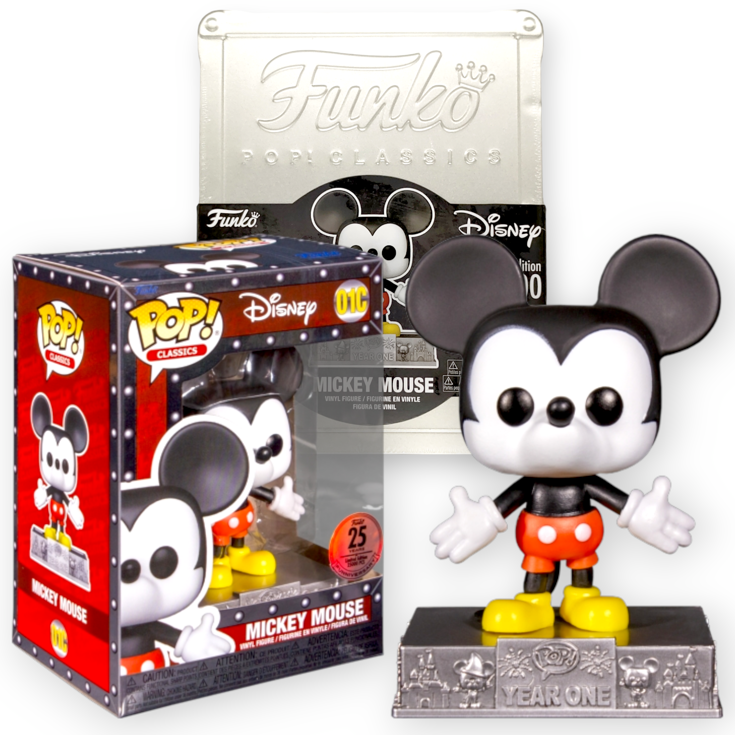 FUNKO POP<迪士尼>米奇老鼠(25週年紀念收藏盒)-No.01C