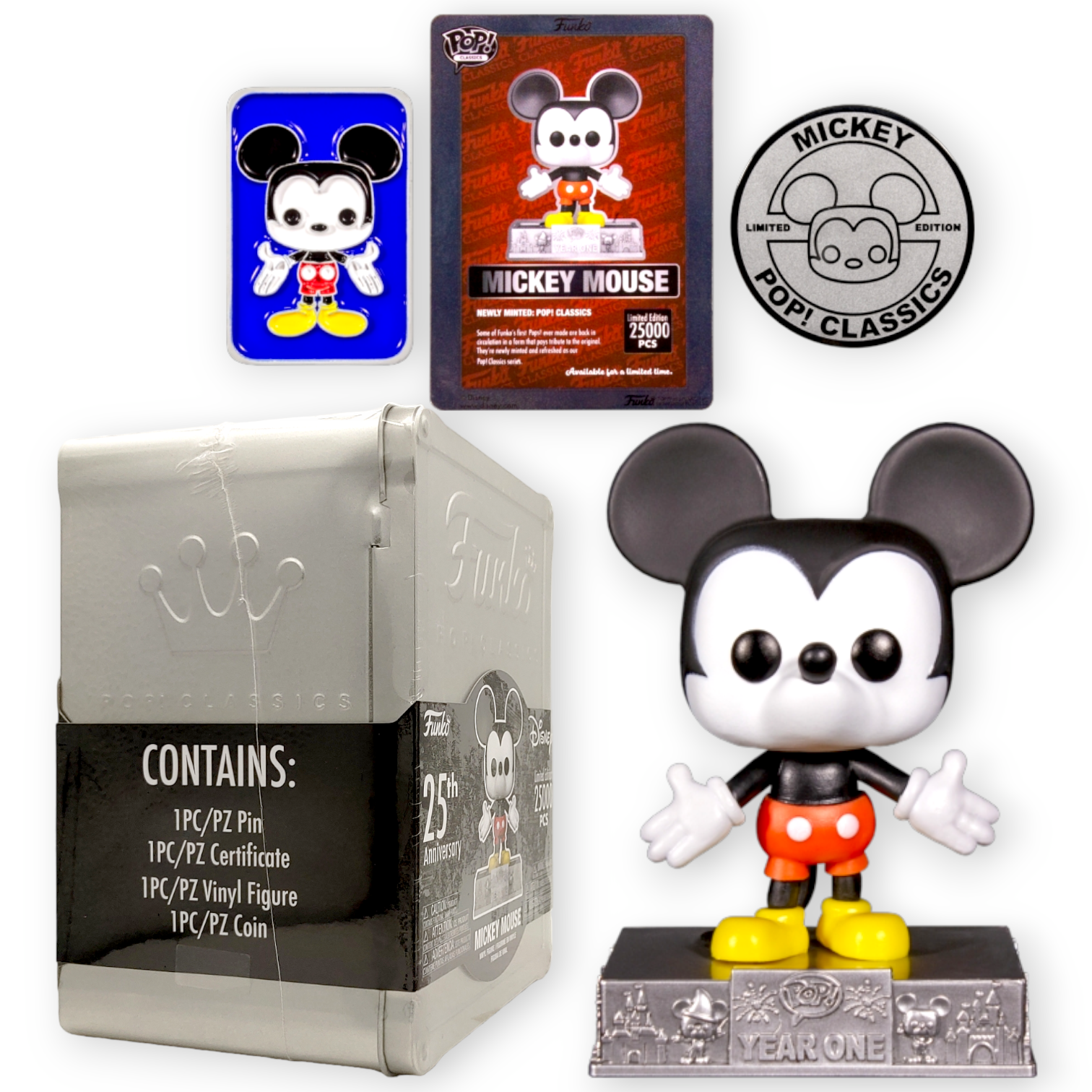 FUNKO POP<迪士尼>米奇老鼠(25週年紀念收藏盒)-No.01C