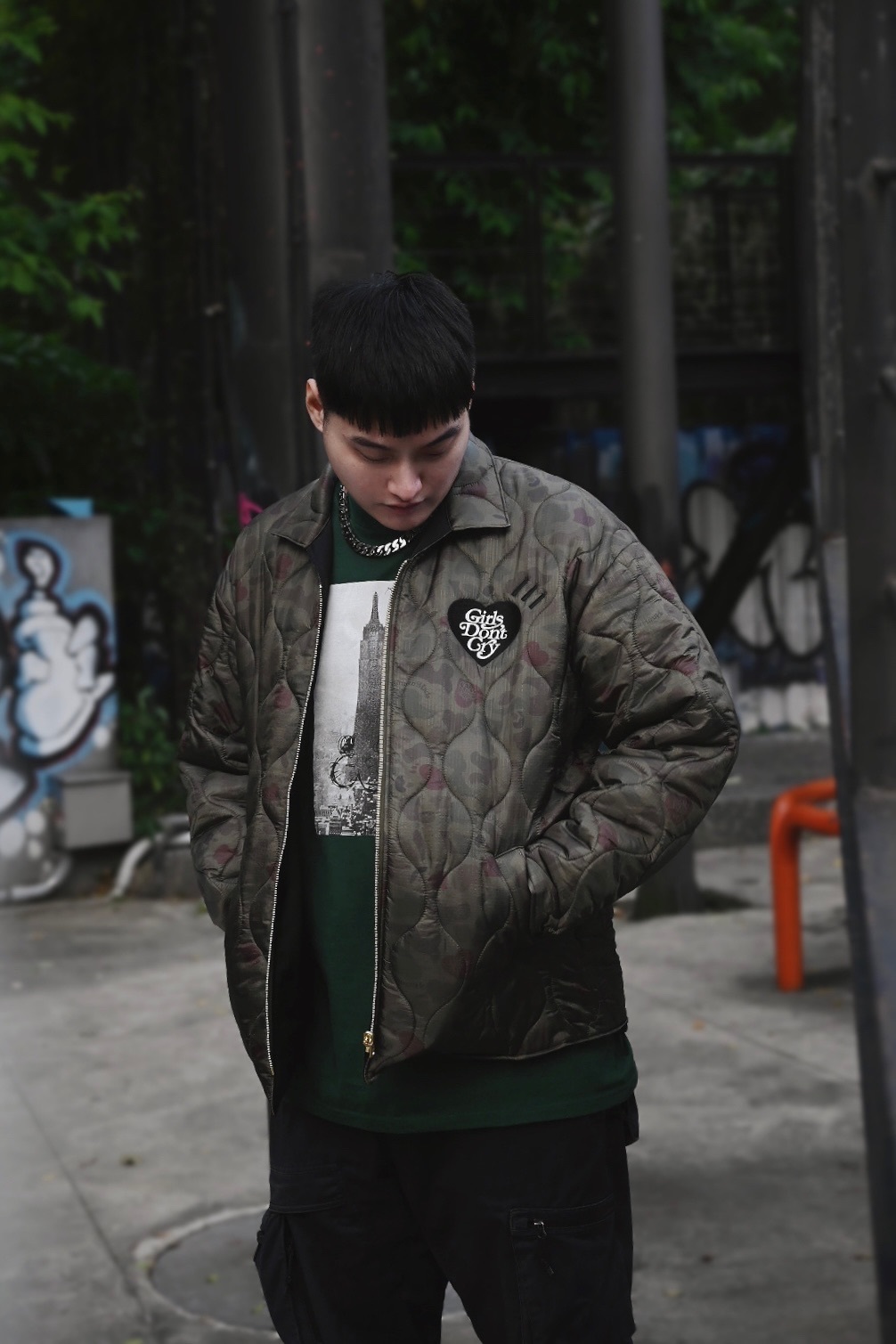 HUMAN MADE X GIRLS DONT CRY 聯名 迷彩外套