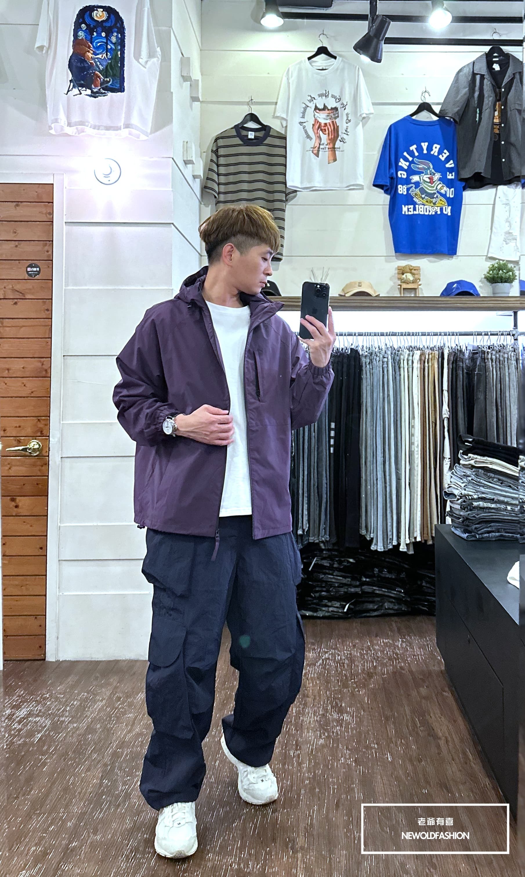 『新品上市』重磅Outdoor單色口袋機能外套-紫(NOF23095268)