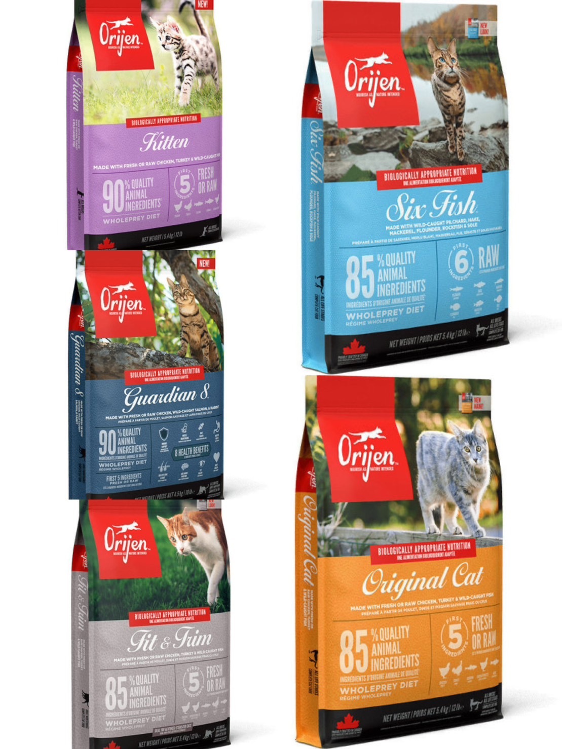 歐睿健Orijen 貓咪飼料全系列