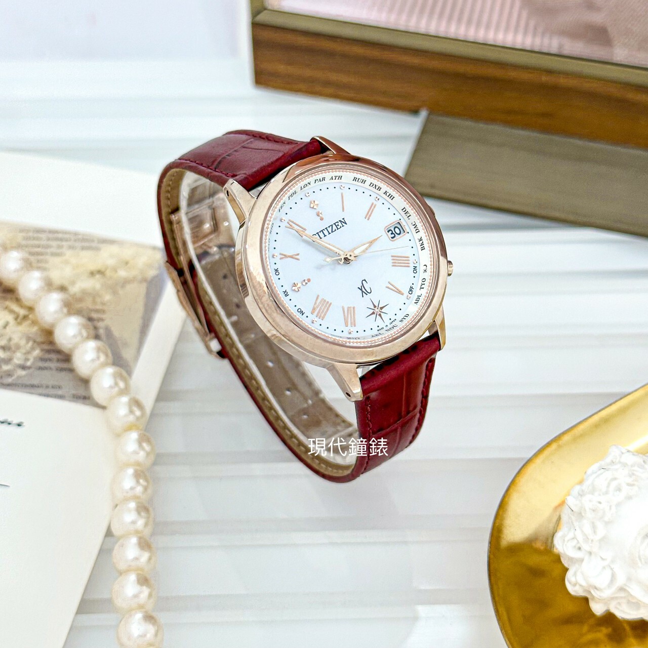 【CITIZEN 星辰】XC系列 皇冠花瓣周年限量腕錶 CB1105-02W 36mm 現代鐘錶