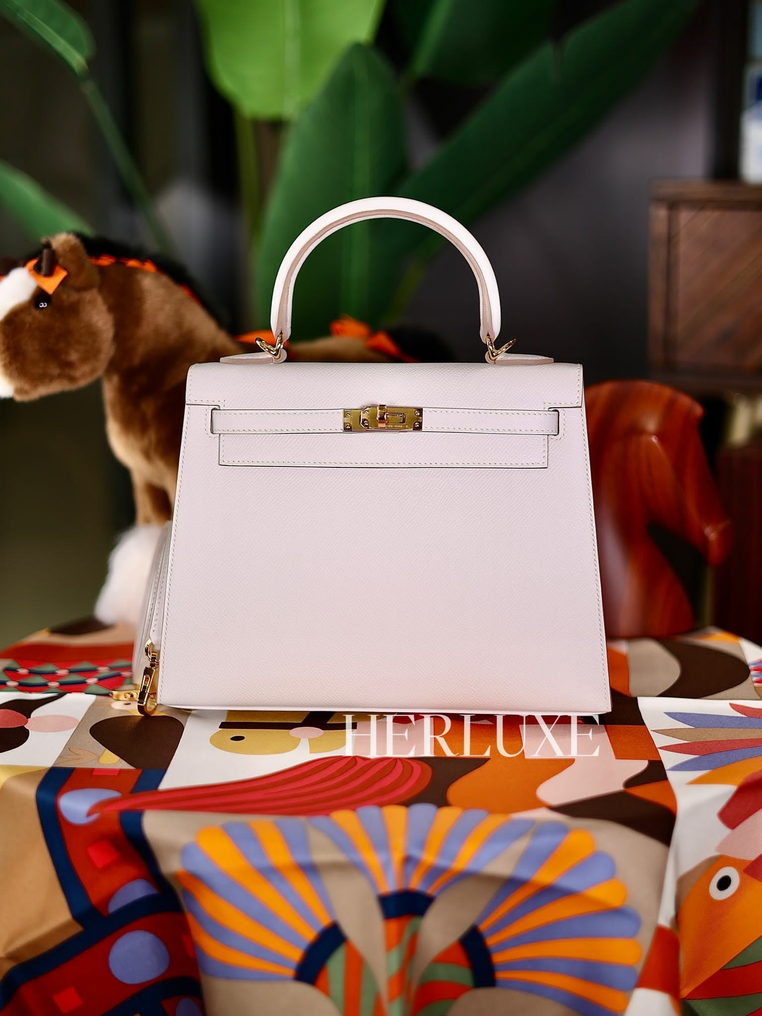 Kelly 25 M4 gris pale cc epsom B