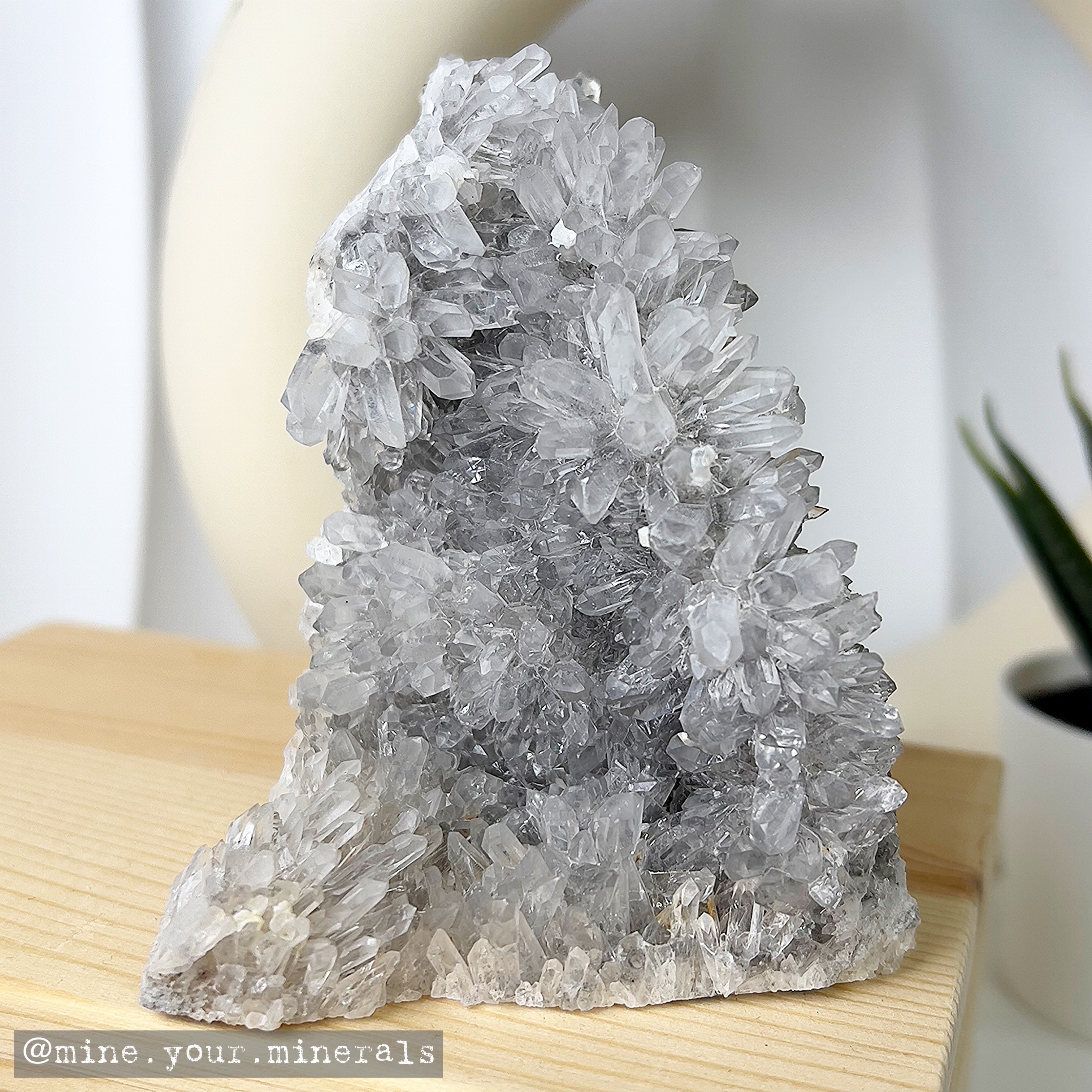 菊花白水晶簇