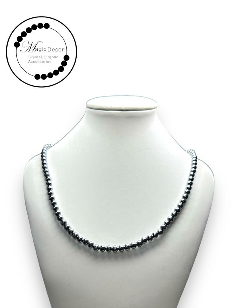 251013 - D44  5mm+太赫茲圓珠3圈頸鏈