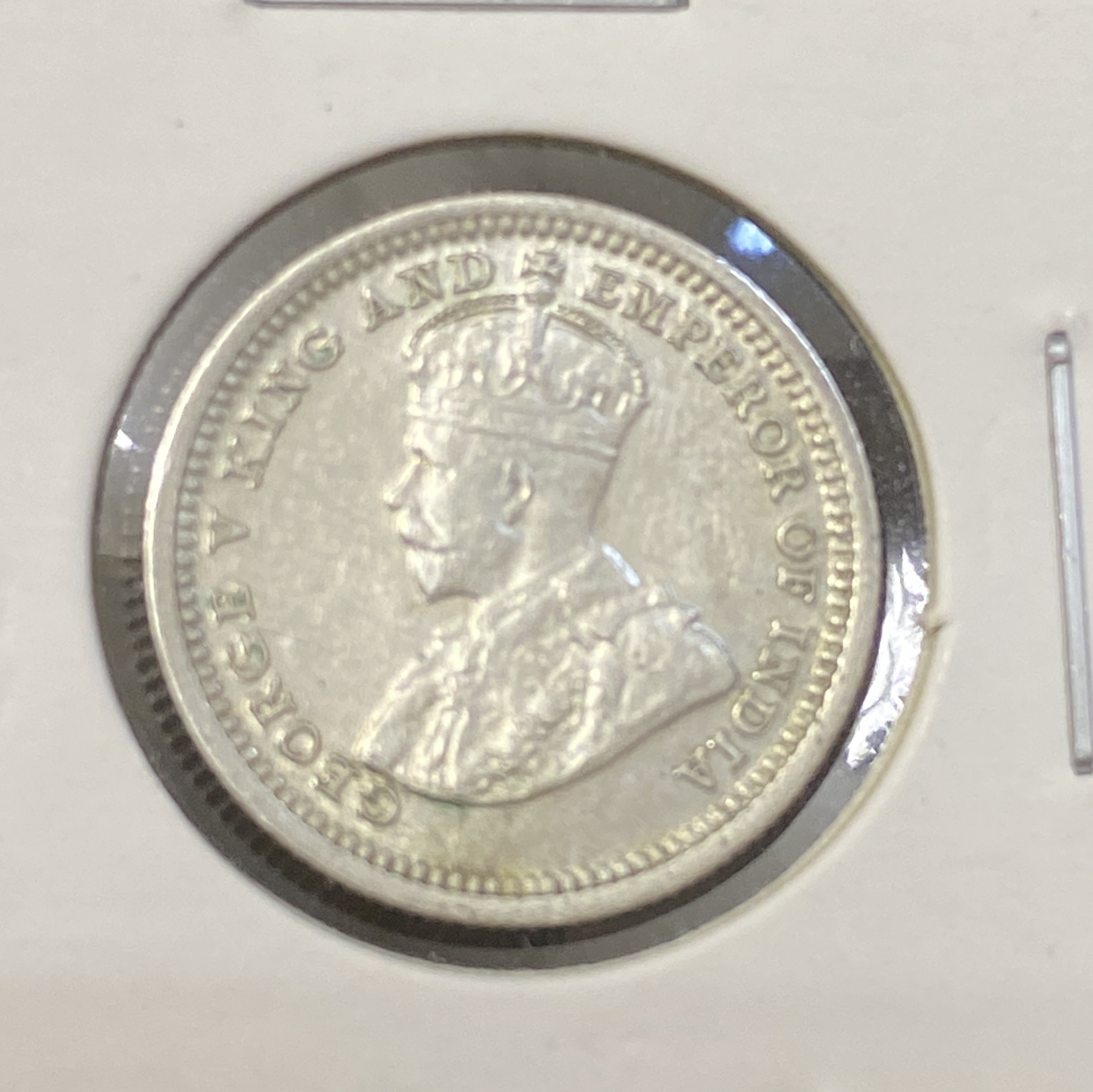 香港　5セント　ジョージ5世 銀貨　硬貨　レア　1932年　極美品　未使用品近い 1932年香港喬治五世五仙銀幣