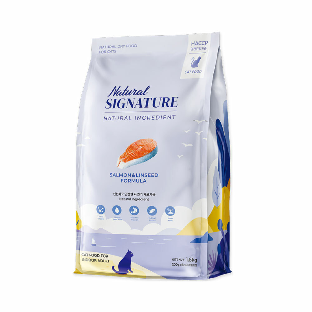 NATURAL SIGNATURE自然印記有機貓糧 鮭魚亞麻籽 1.6kg