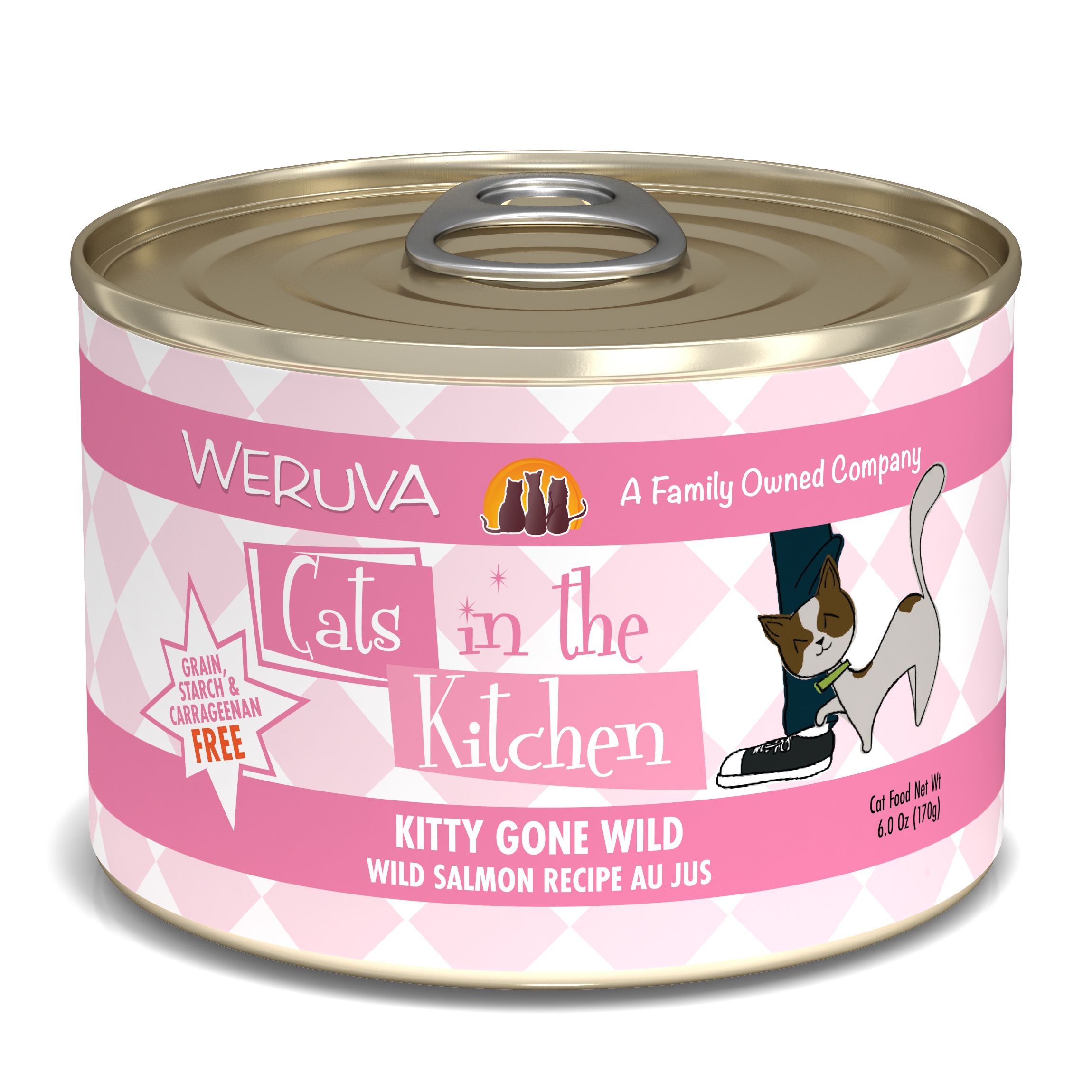 Weruva Cats in the Kitchen – 三文魚 (粉紅) Kitty Gone Wild 170g