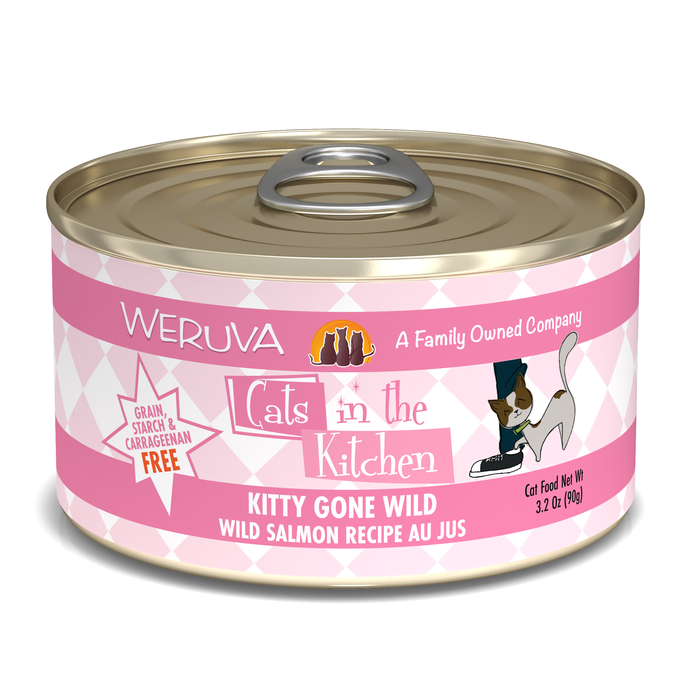 Weruva Cats in the Kitchen – 三文魚 (粉紅) Kitty Gone Wild 90g