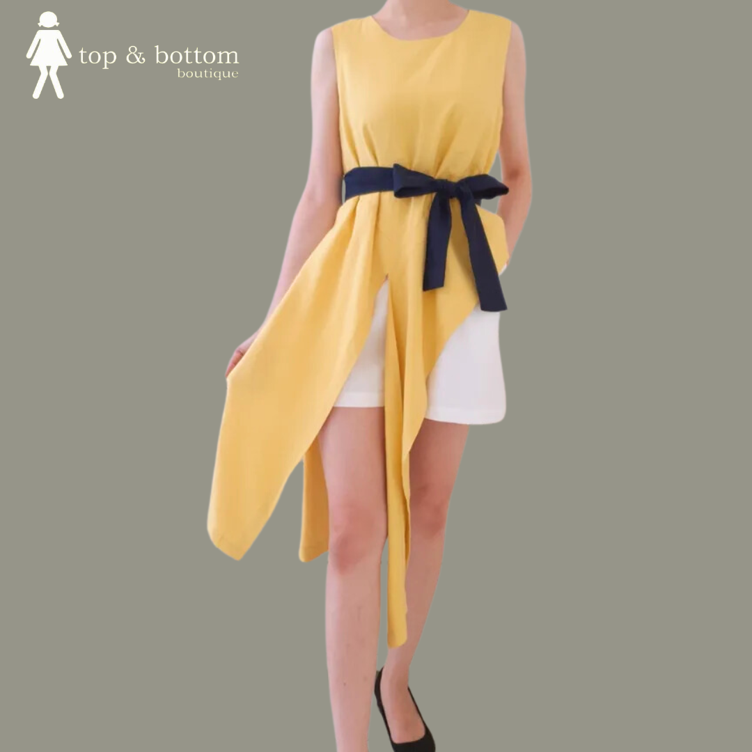 ASYMMETRICAL SHORT JUMPSUIT