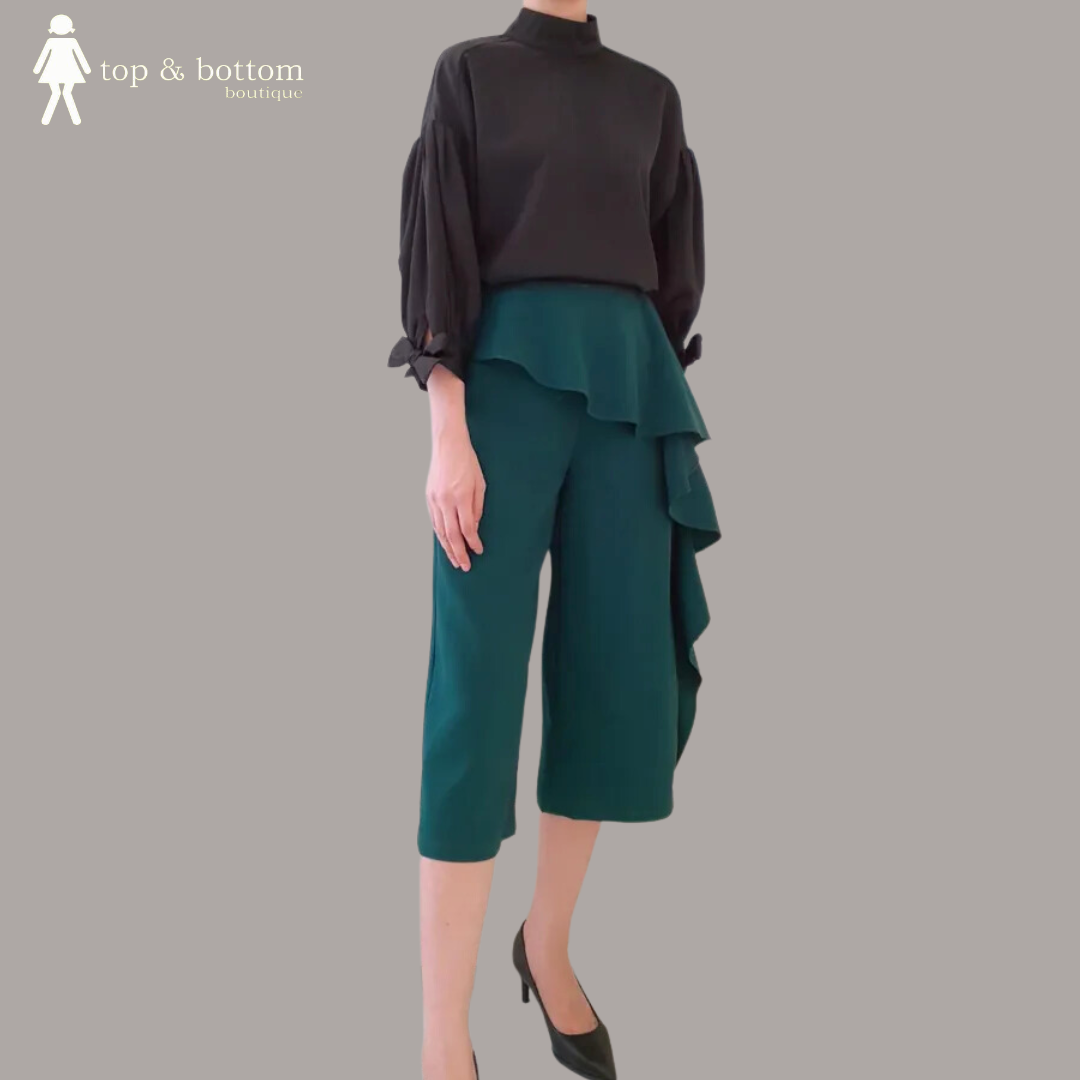 LAYERED WIDE LEG PANT