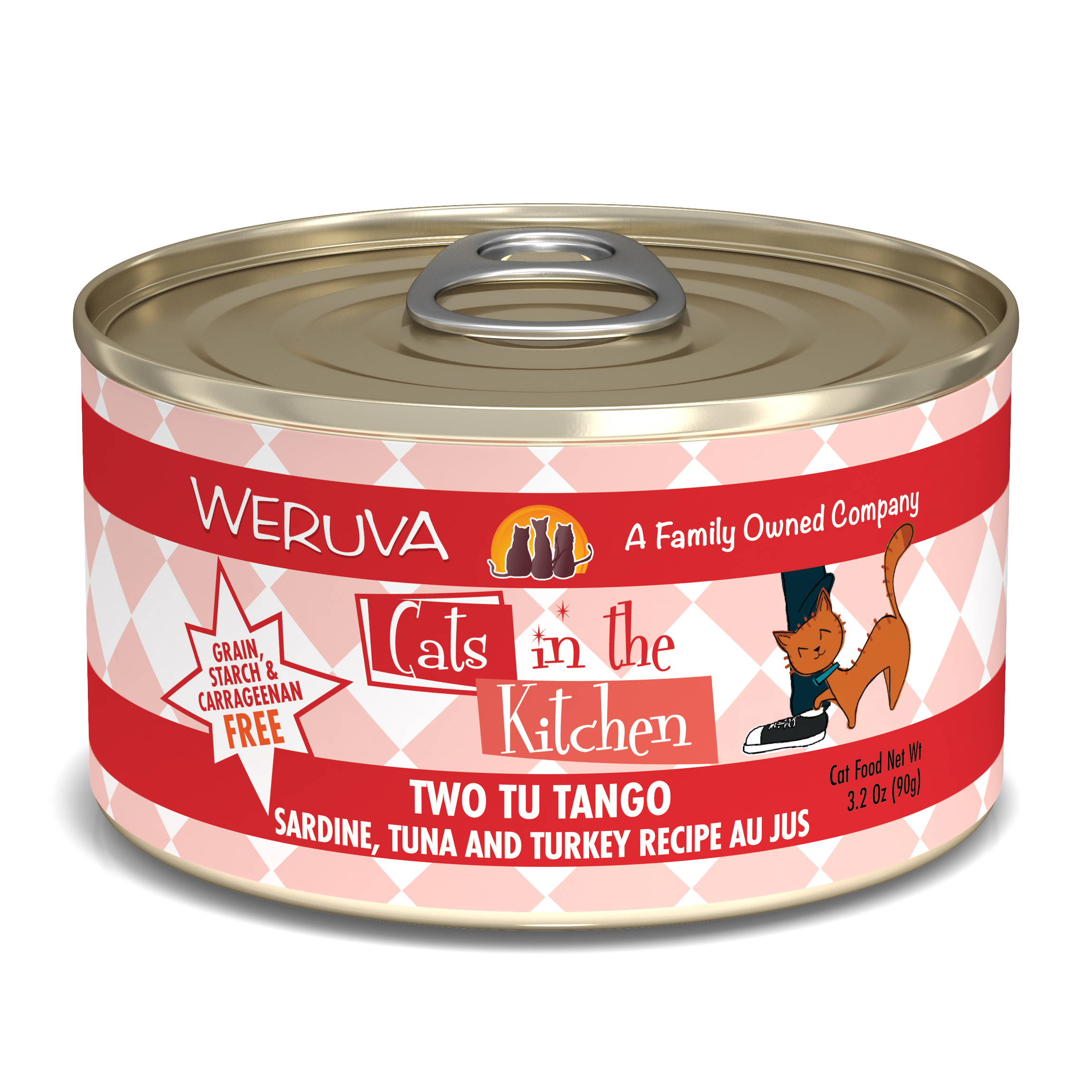 Weruva Cats in the Kitchen – 沙甸+吞拿魚 (紅) Two Tu Tango 90g