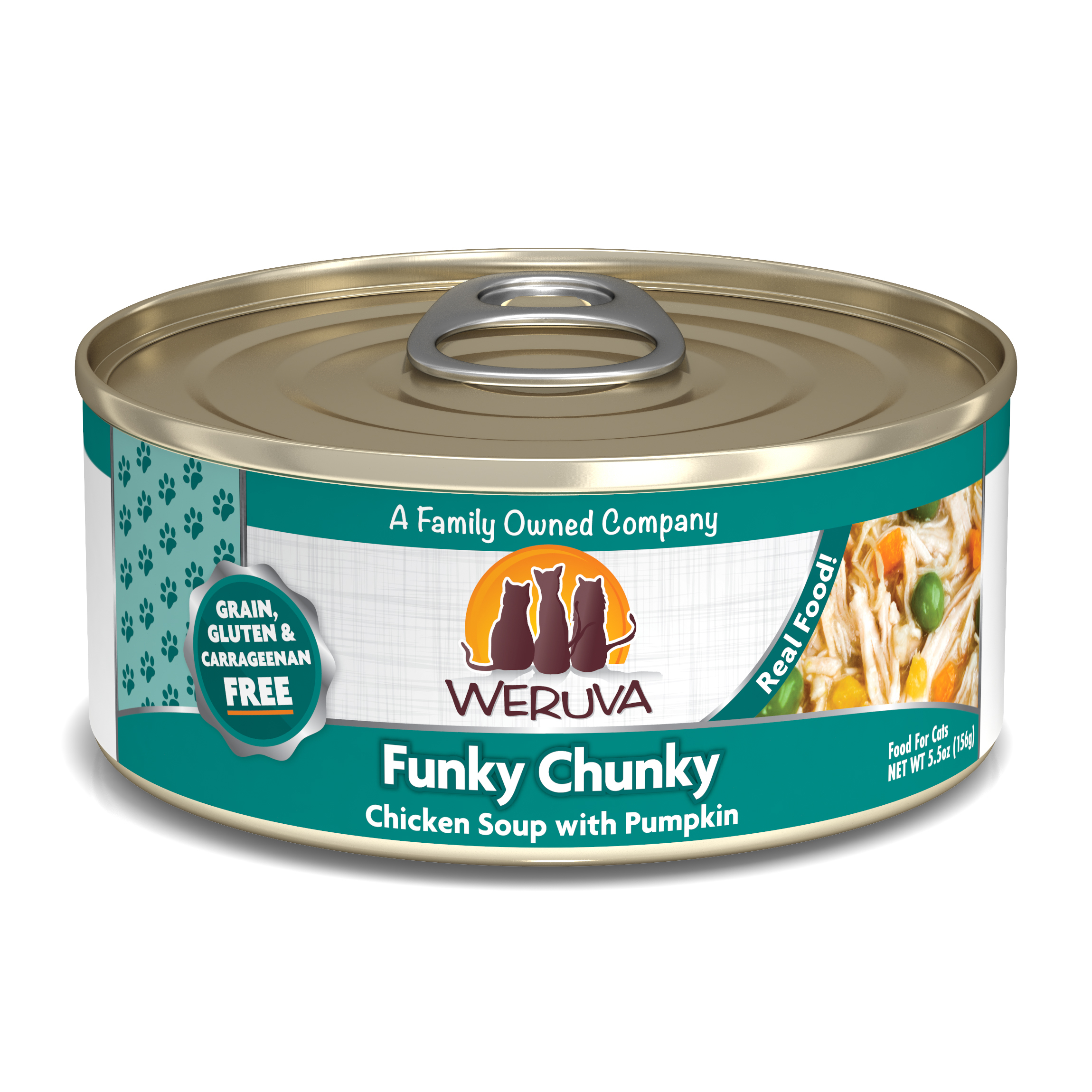 Weruva Classic - 雞胸+南瓜 (綠) Funky Chunky 156g
