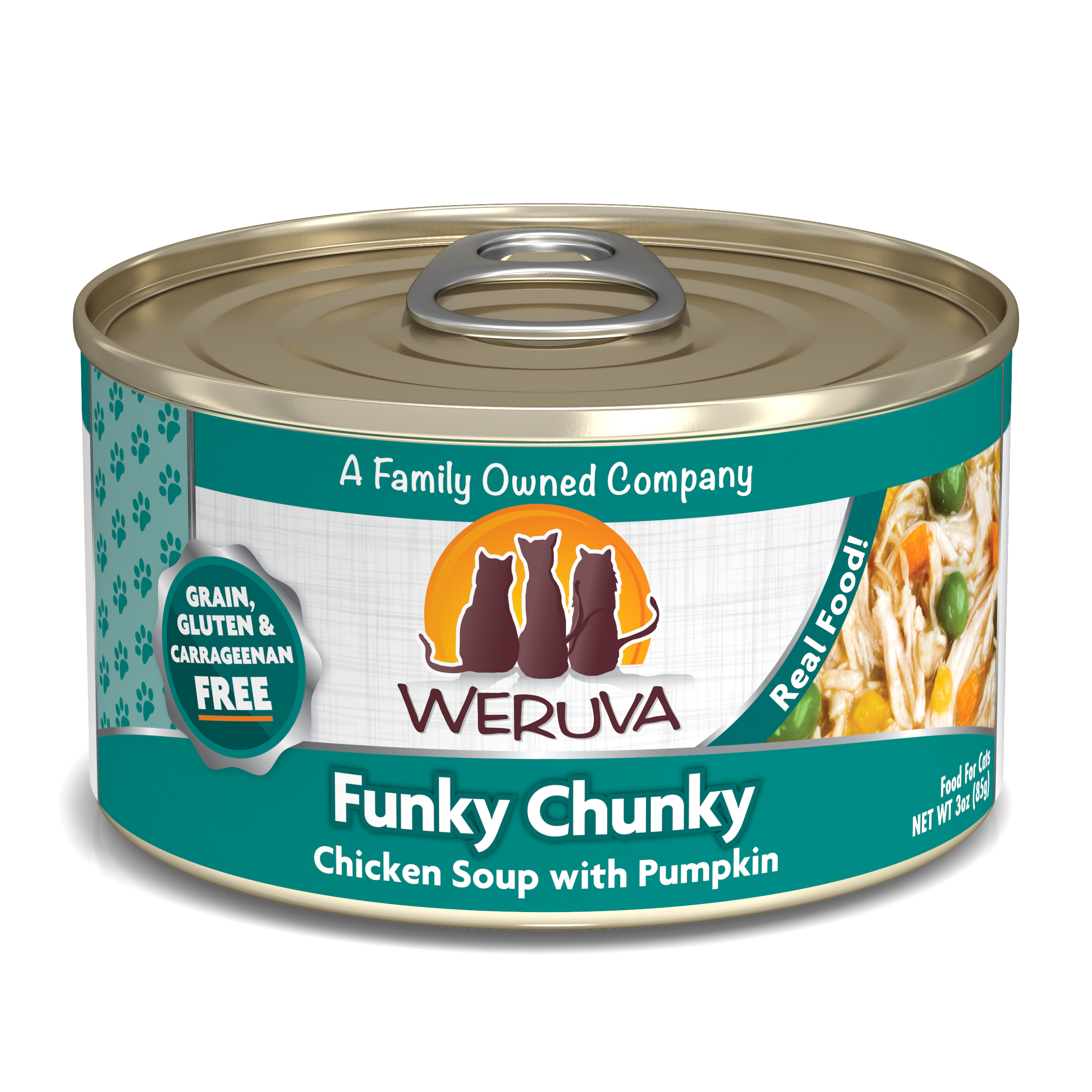 Weruva Classic - 雞胸+南瓜 (綠) Funky Chunky 85g