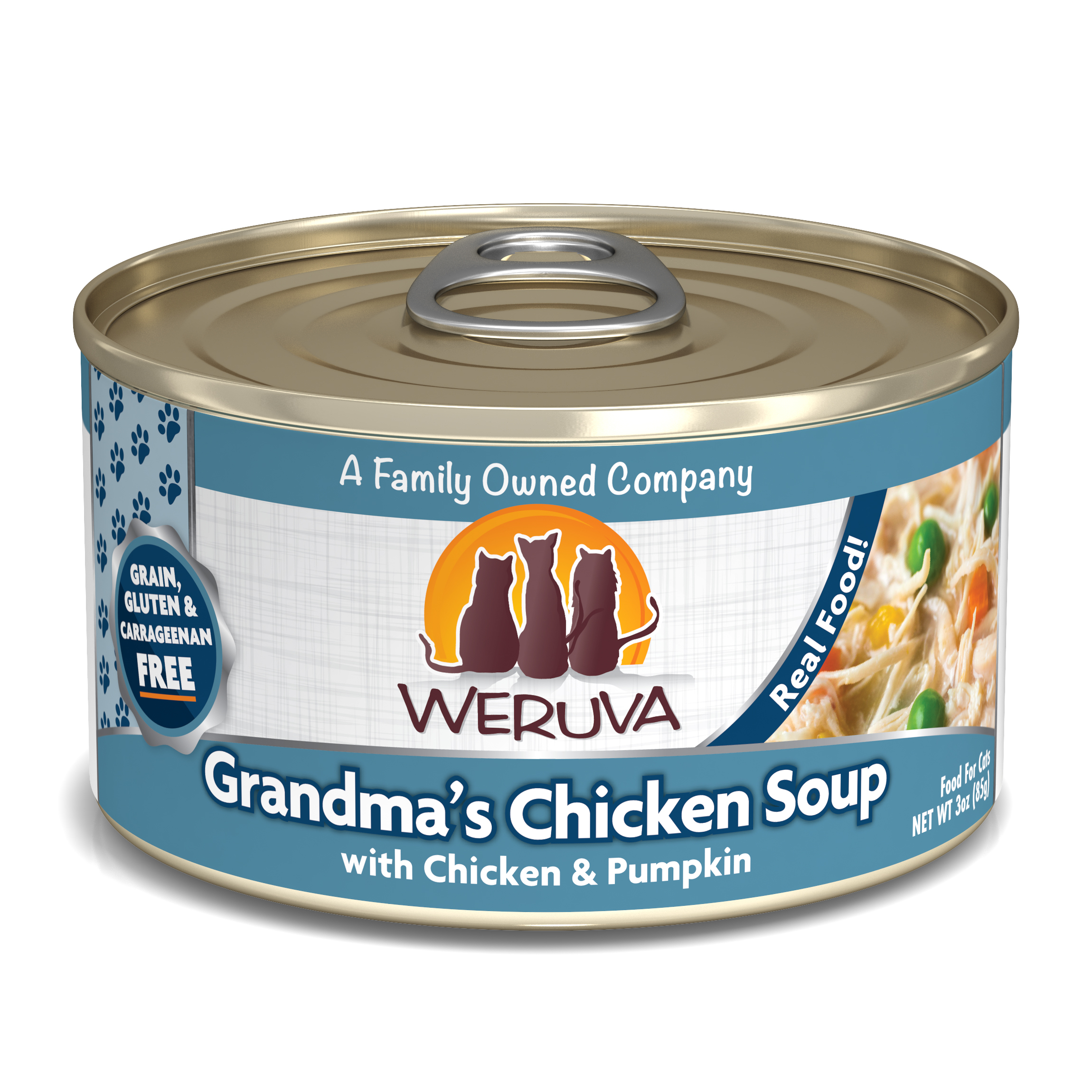 Weruva Classic - 雞湯+雞胸+南瓜 (藍花) Grandma's Chicken Soup 85g