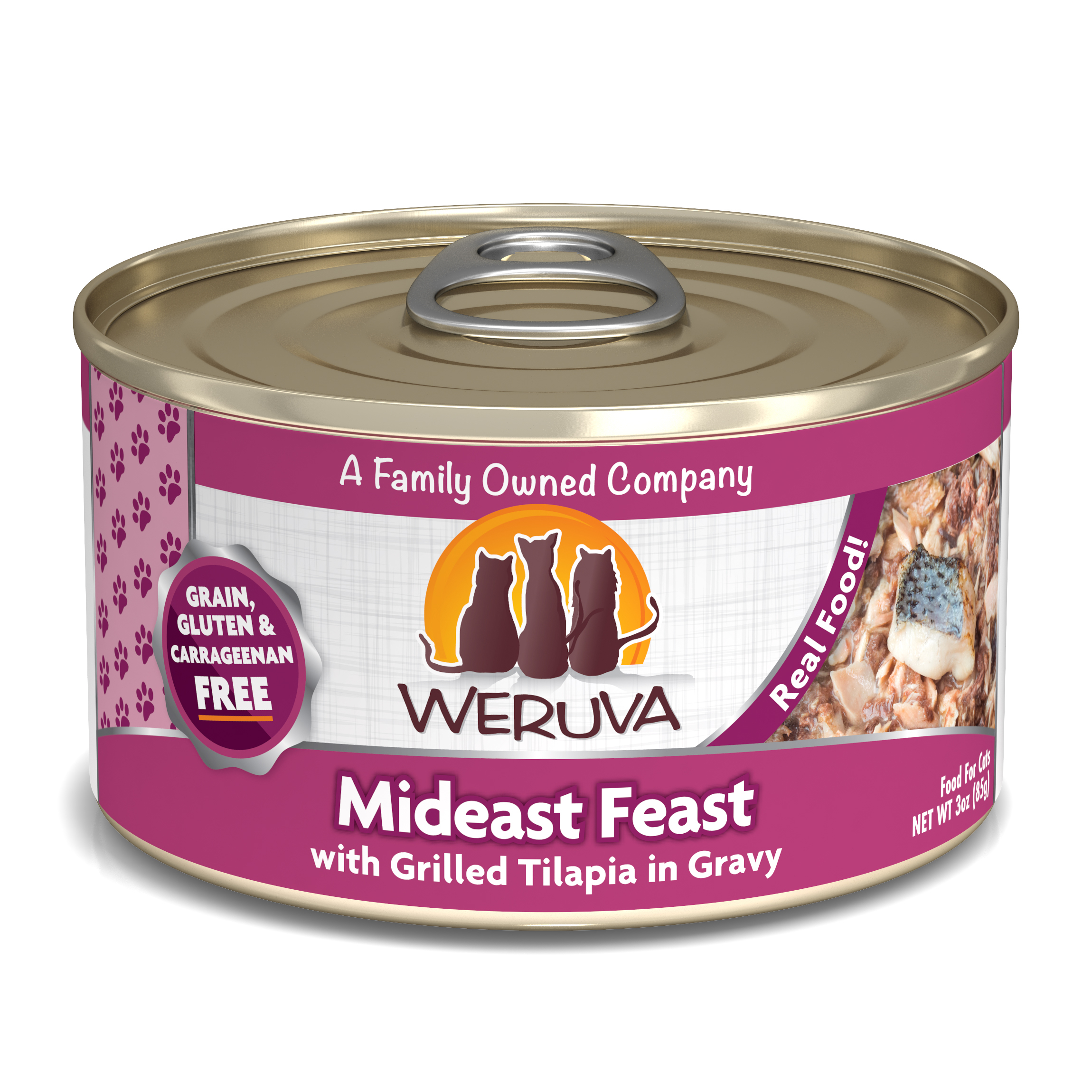 Weruva Classic - 吞拿+鯽魚 (棗紅) Mideast Feast 85g