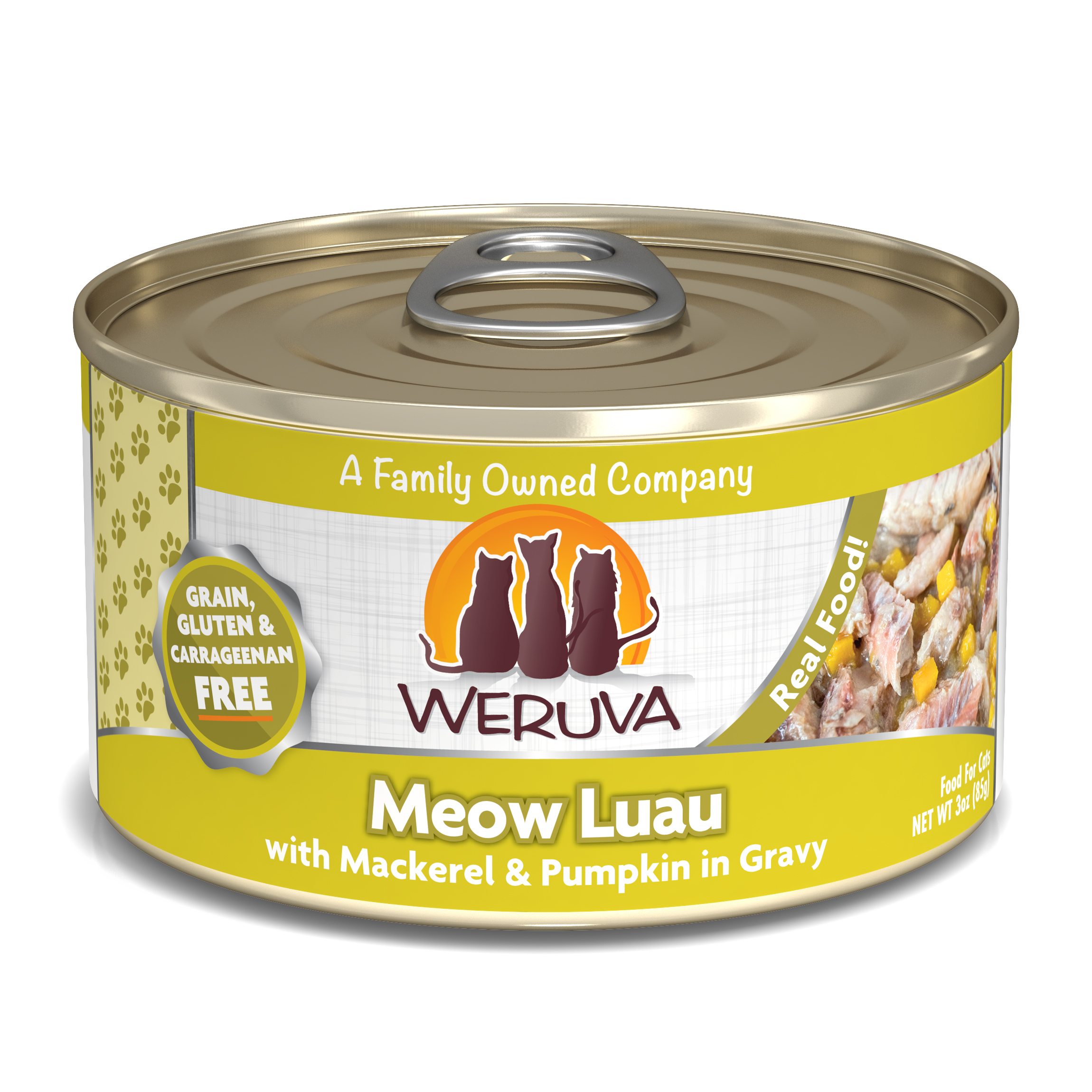 Weruva Classic - 鯖魚+南瓜 (黃) Meow Luau 85g