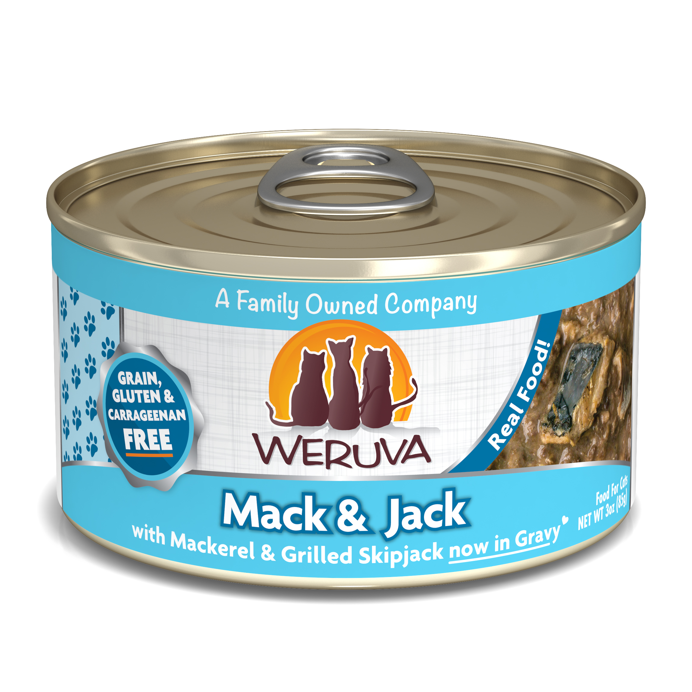 Weruva Classic - 鯖魚+鰹魚+吞拿 (藍) Mack & Jack 85g