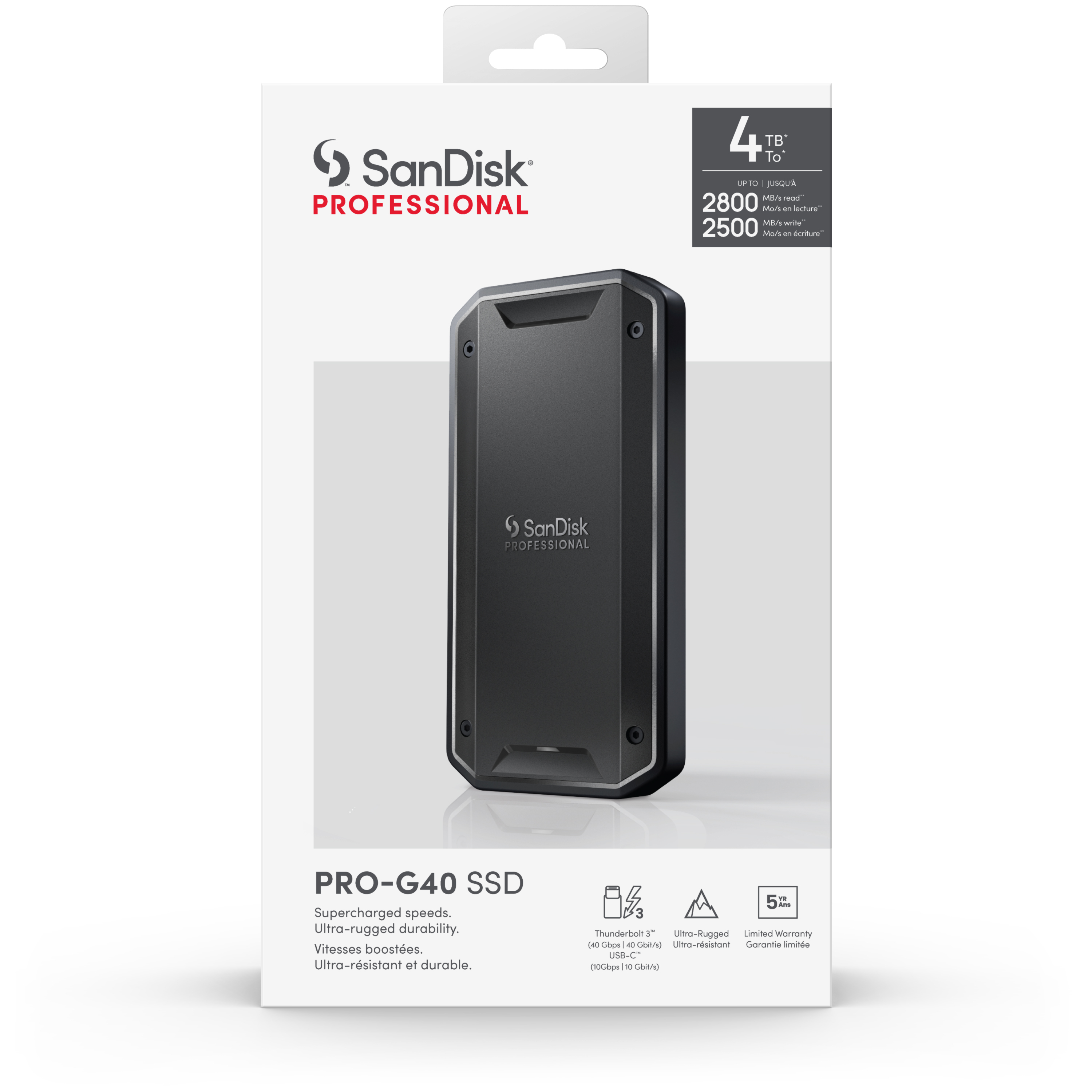 SanDisk Professional PRO-G40 Thunderbolt 3 SSD SanDisk Professional PRO-G40 Thunderbolt 3 SSD