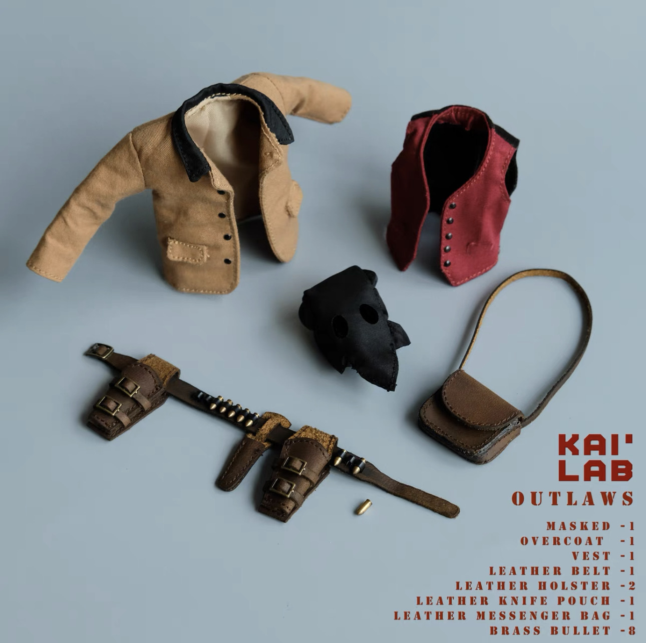 KAI LAB  1/12 Outlaws Cloth Set  (For Mezco Vaporoni)
