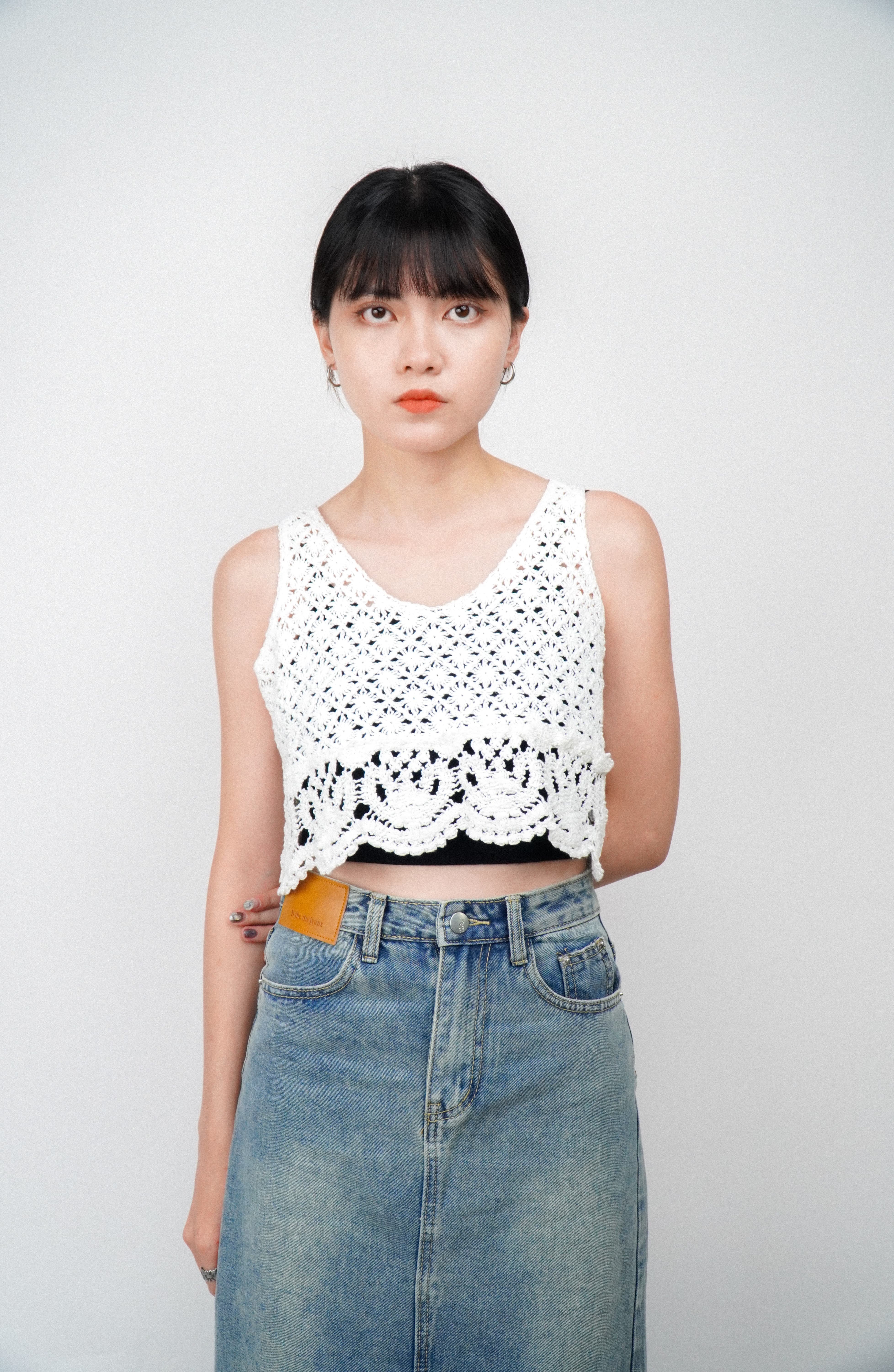 『Always_Good』復古 短版 針織背心