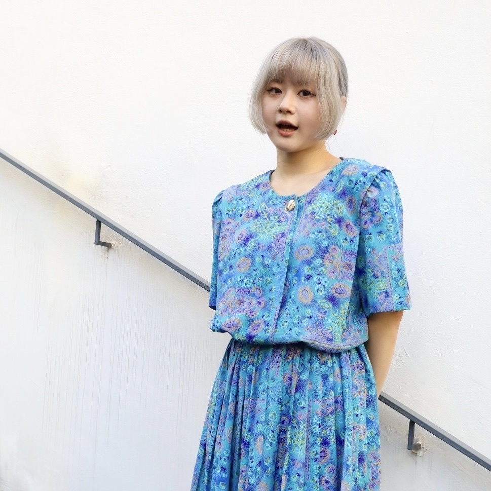 藍色夢幻海底世界連身裙