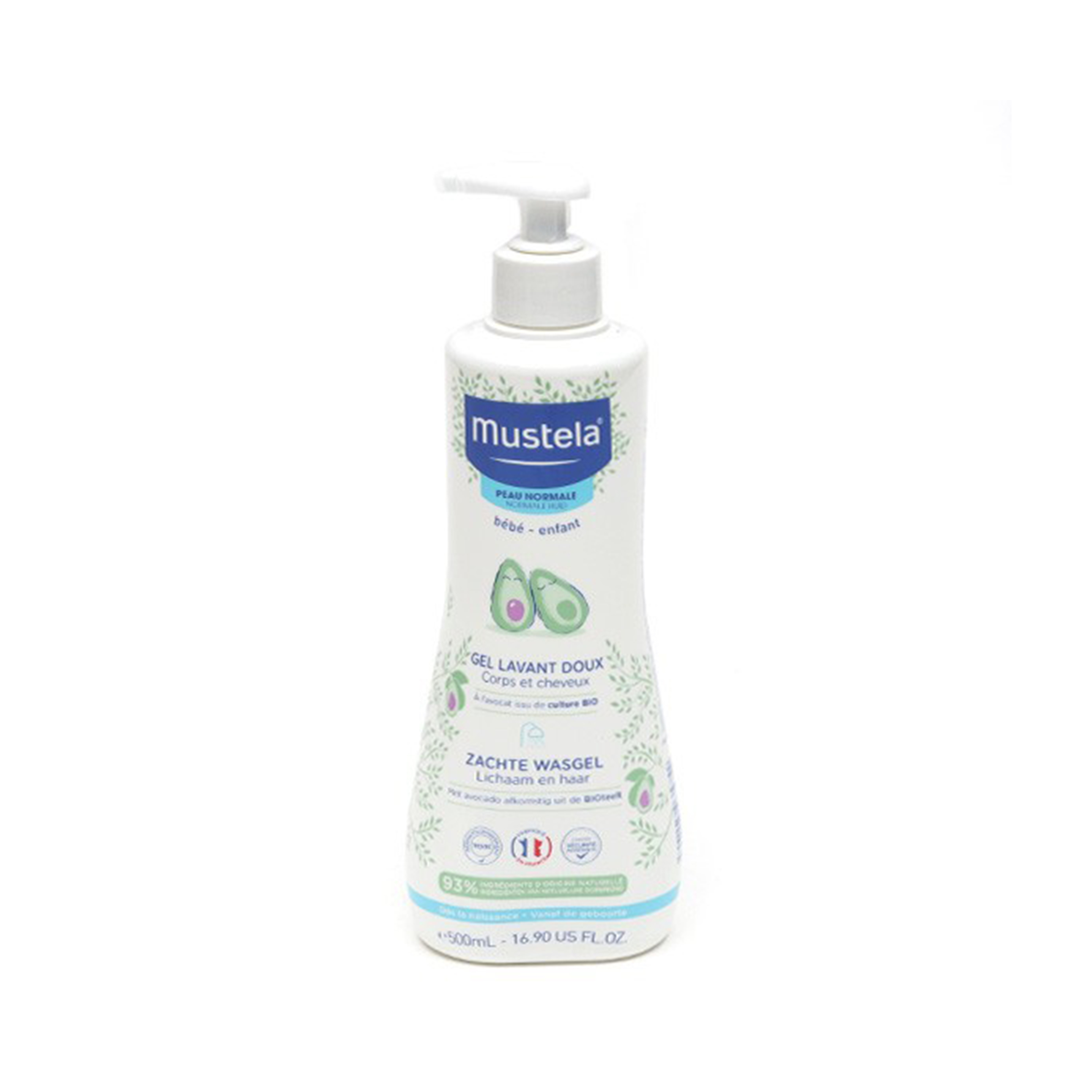 Mustela 妙思樂 - 嬰兒2合1牛油果配方洗髮沐浴露 500ml