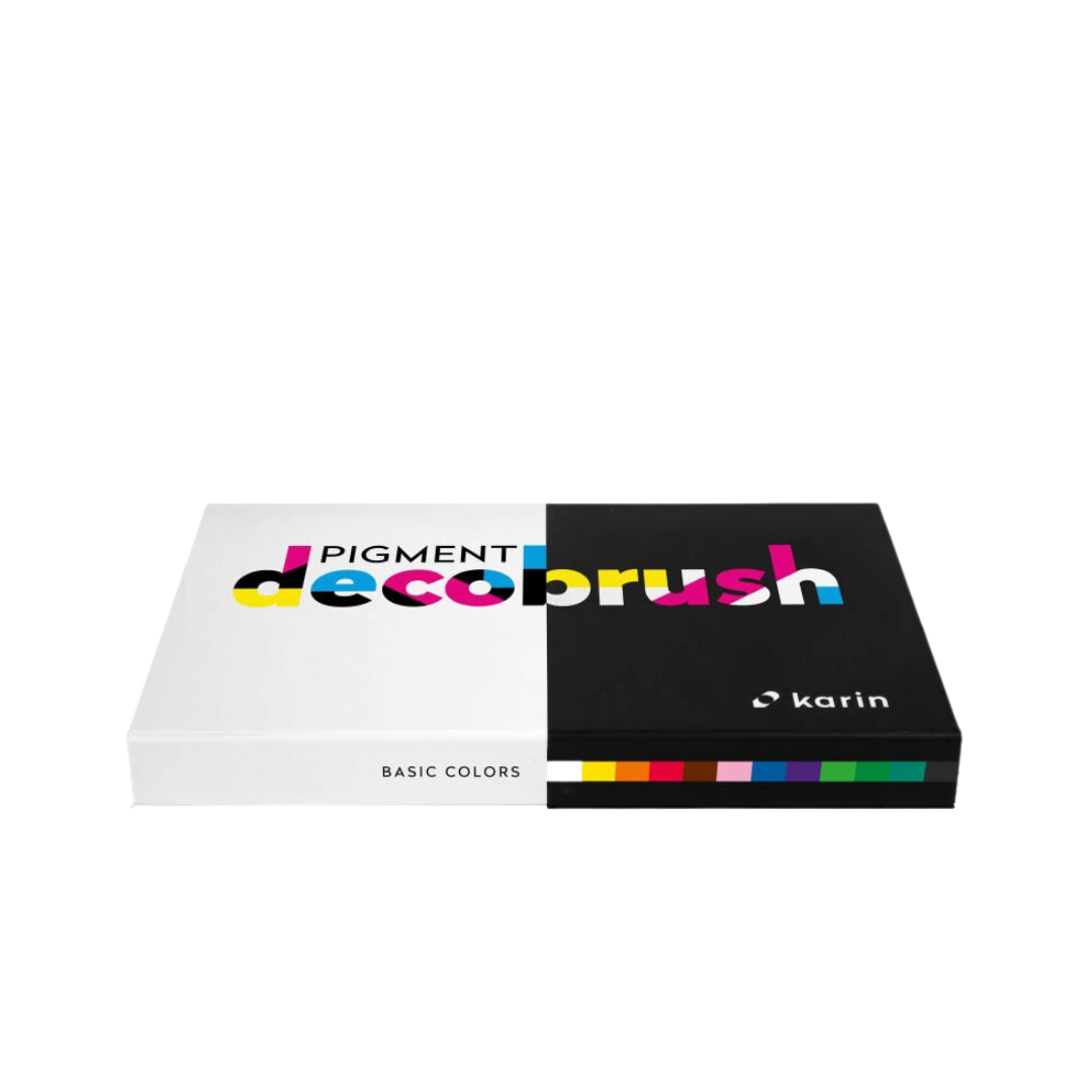 Karin Pigment 軟頭液態墨塑膠彩筆 – 原色系 (12色)