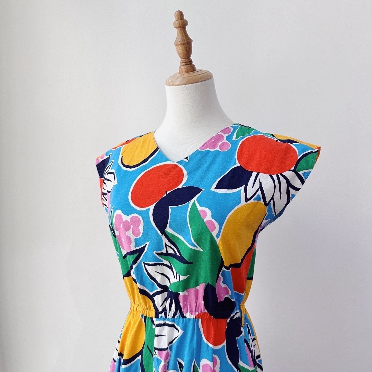 日本製可愛風繽紛水果連身裙