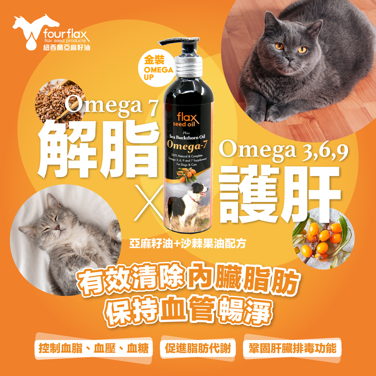 Fourflax Flax Oil Plus Sea Buckthorn Omega 7 500ml