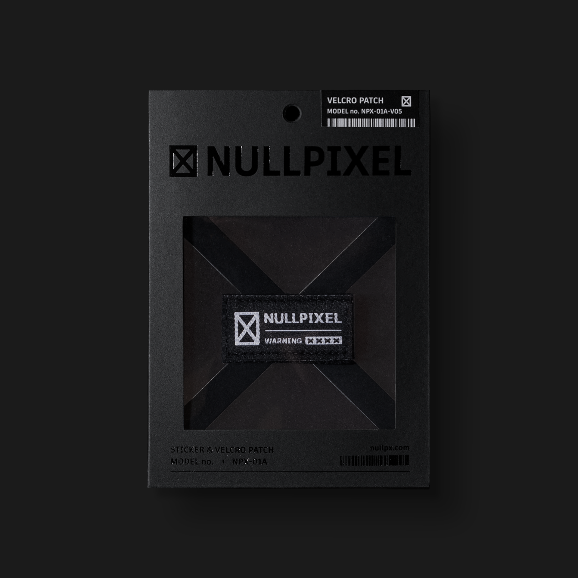 Nullpixel｜Warning Velcro Patch