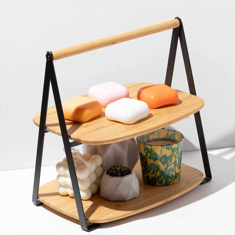 《3051》竹木甜點茶几置物擺設架