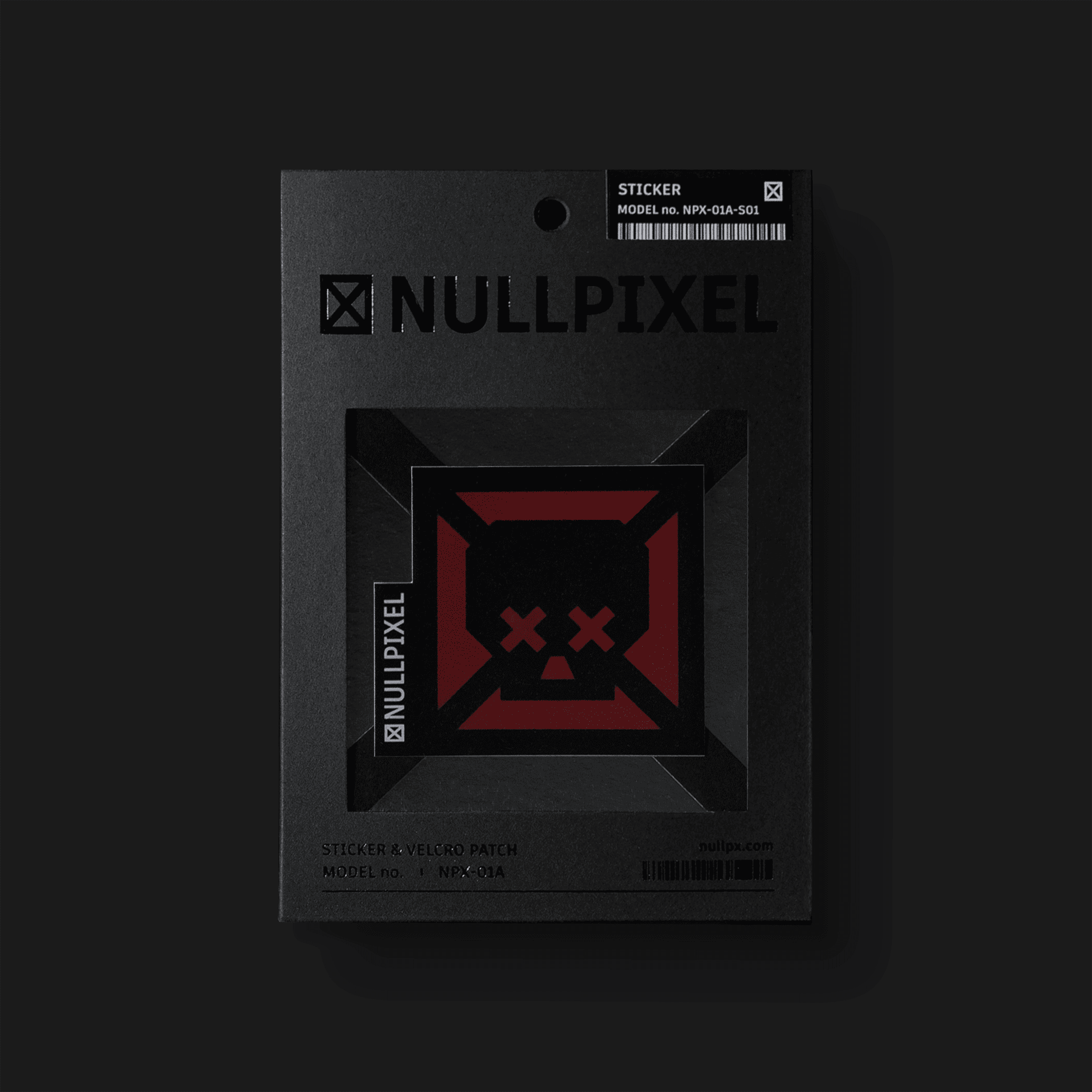 Nullpixel｜Red Skull Sticker