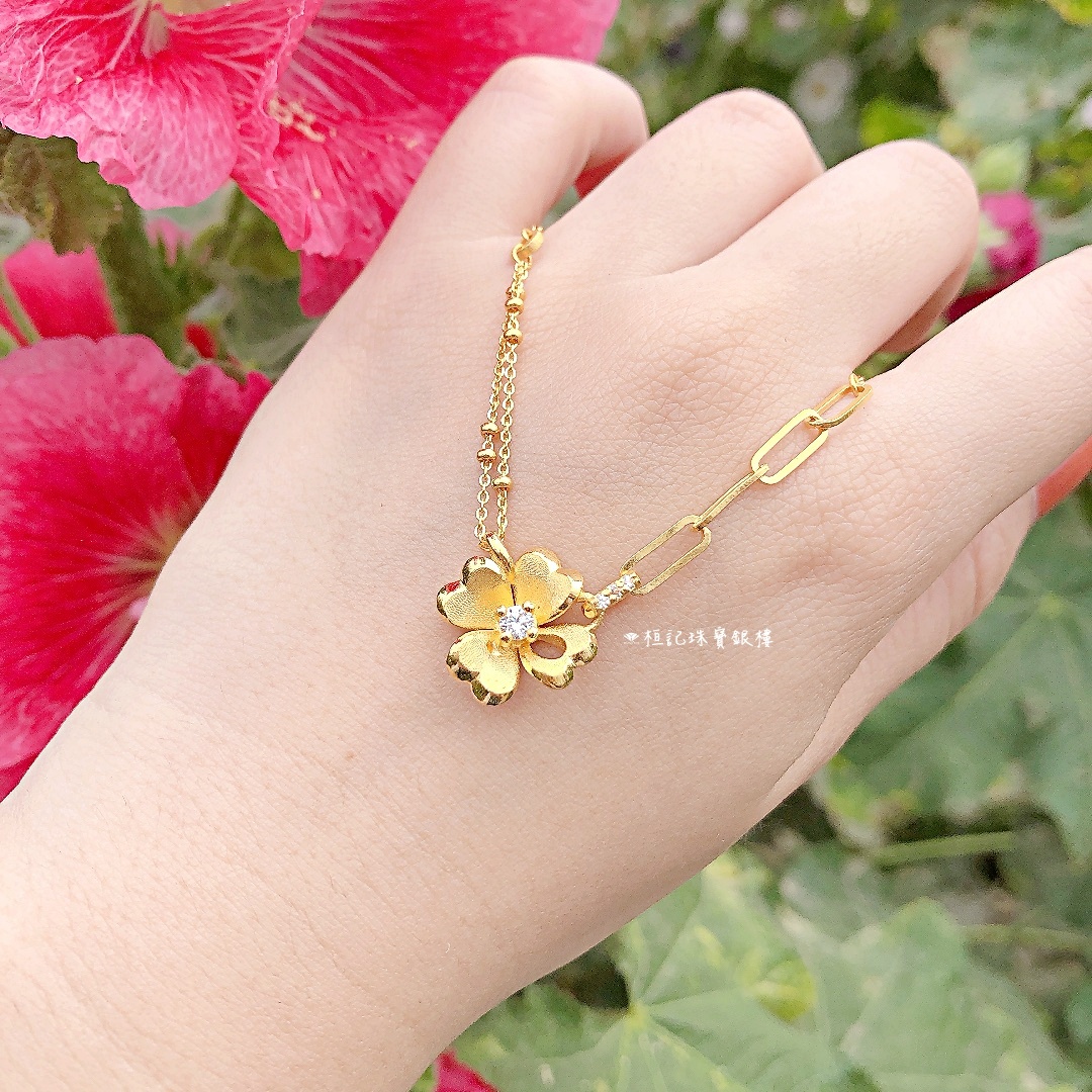 緊扣幸福 黃金項鍊