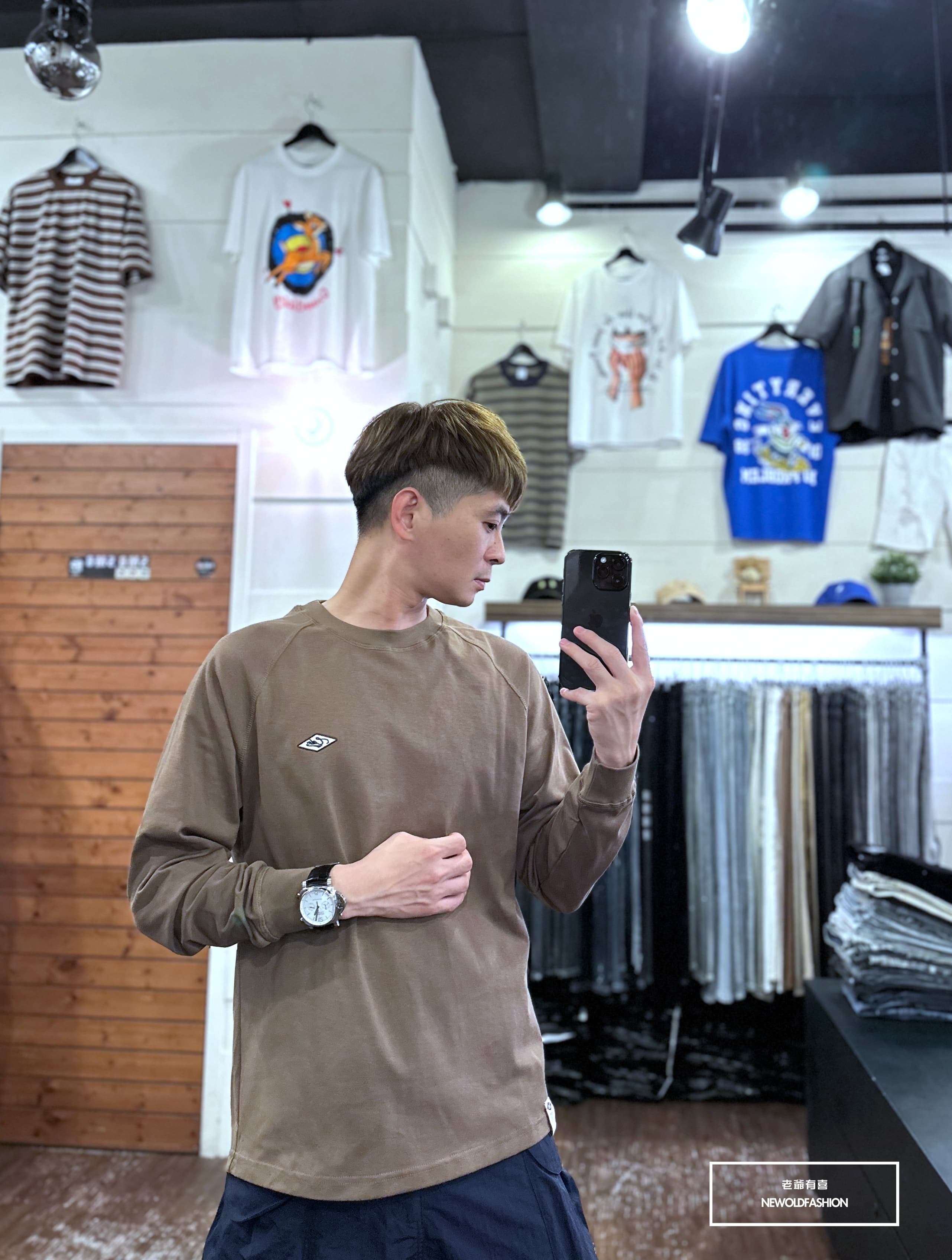 『新品上市』重磅C菱形刺繡大學T-咖(NOF2309B2232)