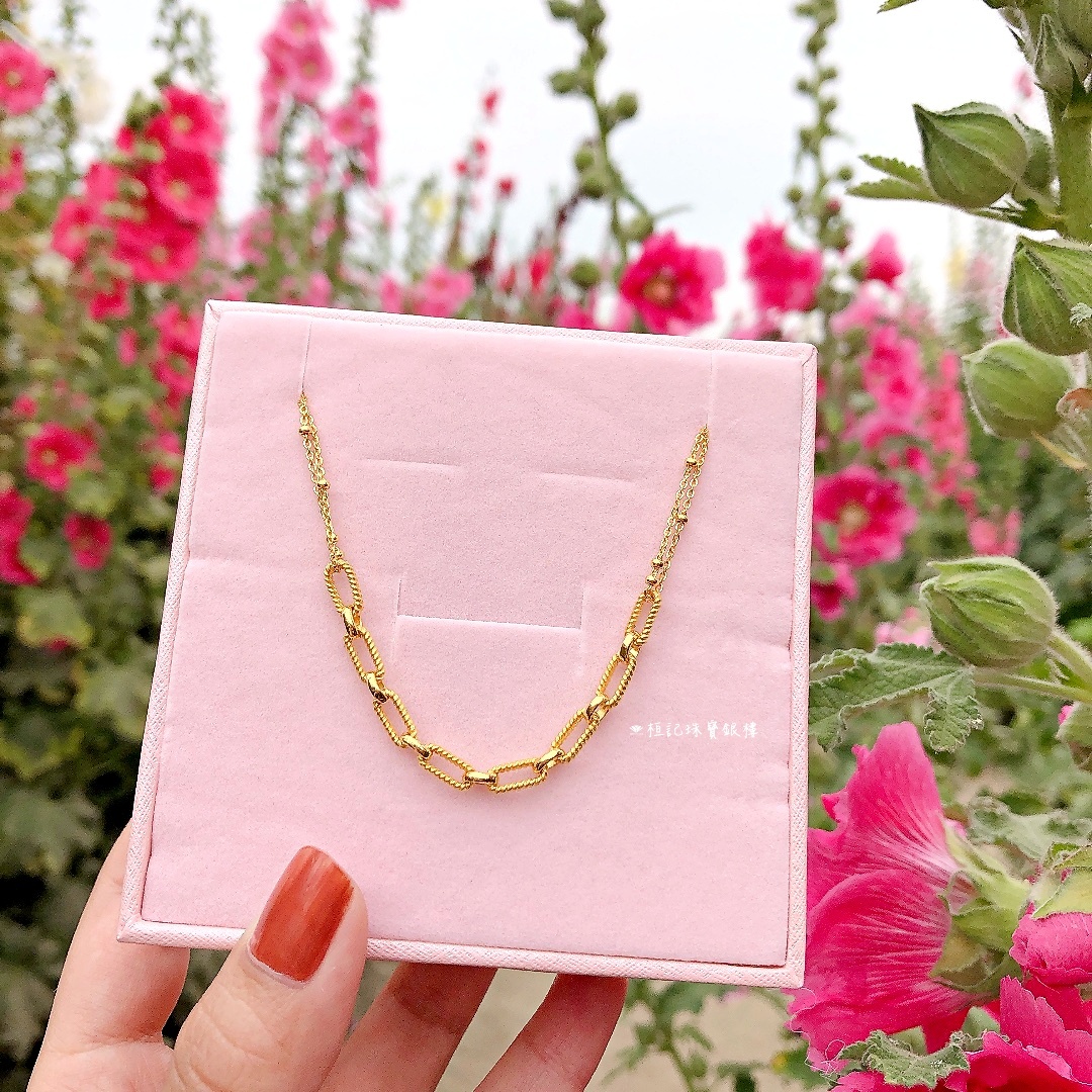 簡約風格 黃金項鍊