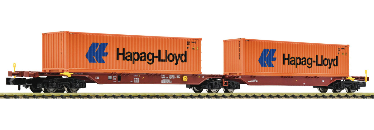 Fleischman 825340 N規 Double container carrier wagon 板車