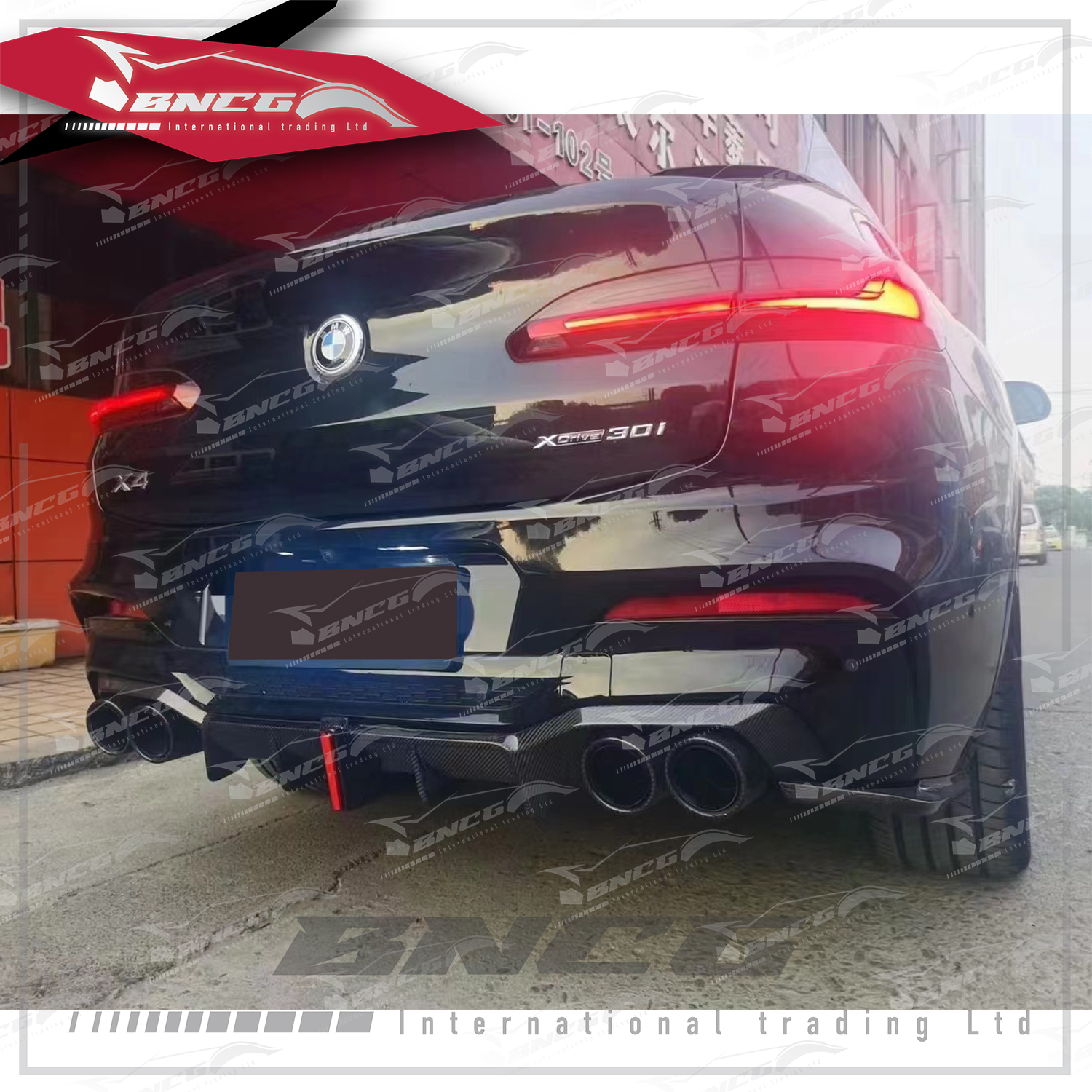 寶馬 BMW G01 X3 G02 X4 改裝 卡夢 碳纖維 外觀件 空力套件 KARBEL款 後下巴 側裙