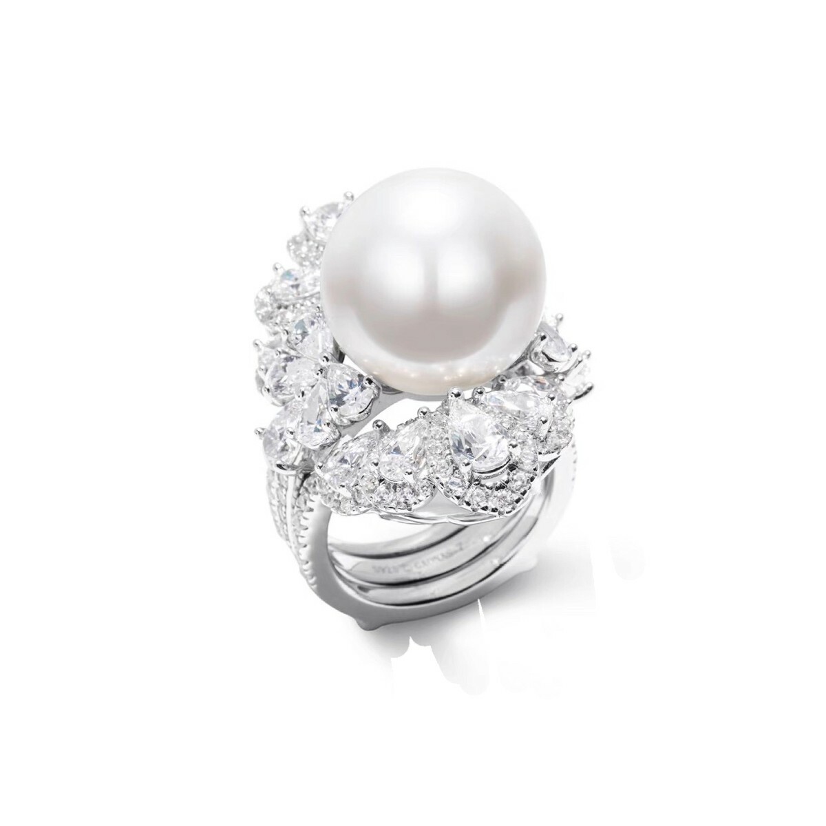 輕奢珍珠創新疊戴戒指 925銀戒指