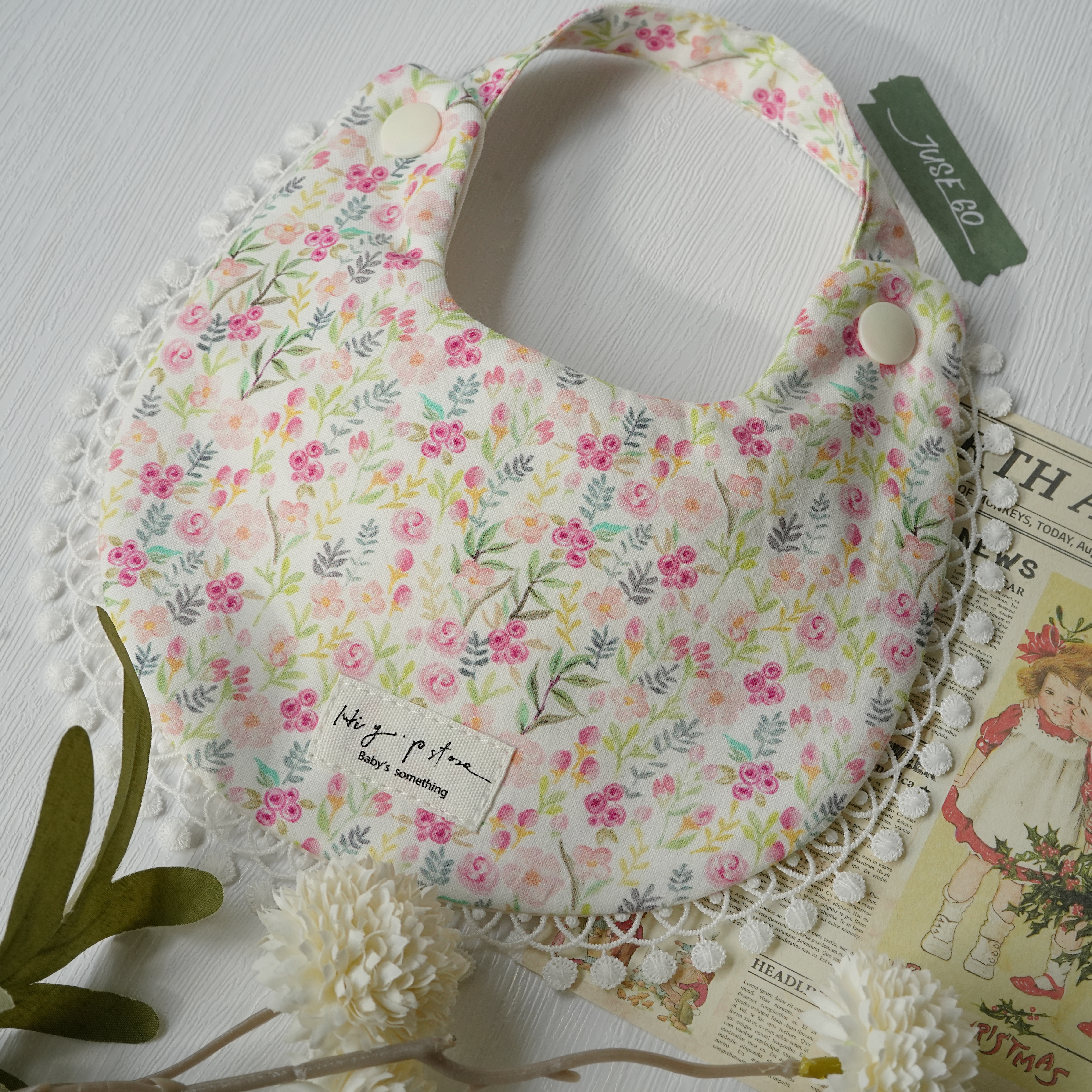 Hi Y.P store-手作圍兜-粉漾夢境