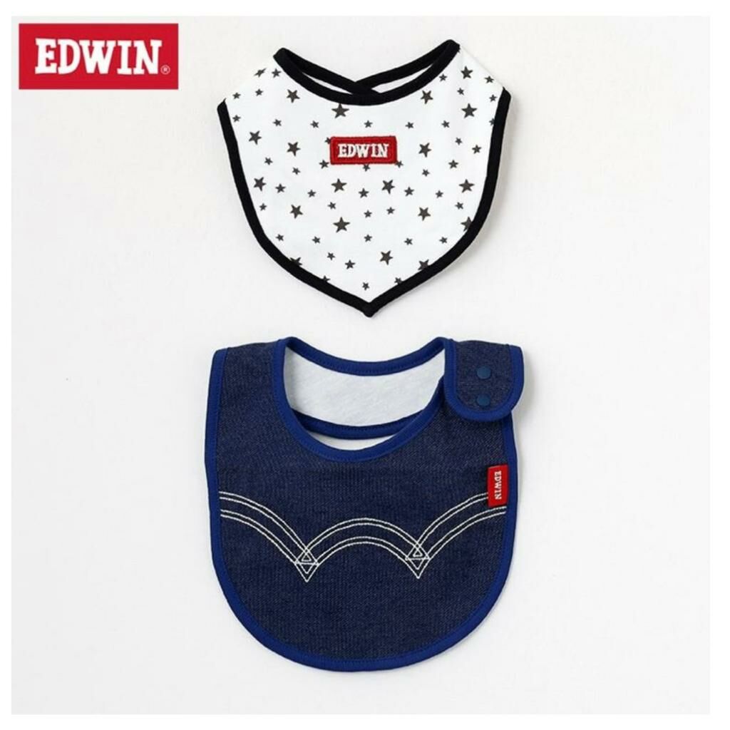 (現貨) 🇯🇵 100%日本直送 Edwin 口水肩set (1set 2pc)