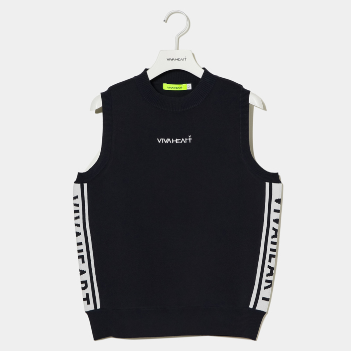 女士-雙側logo輕量針織背心