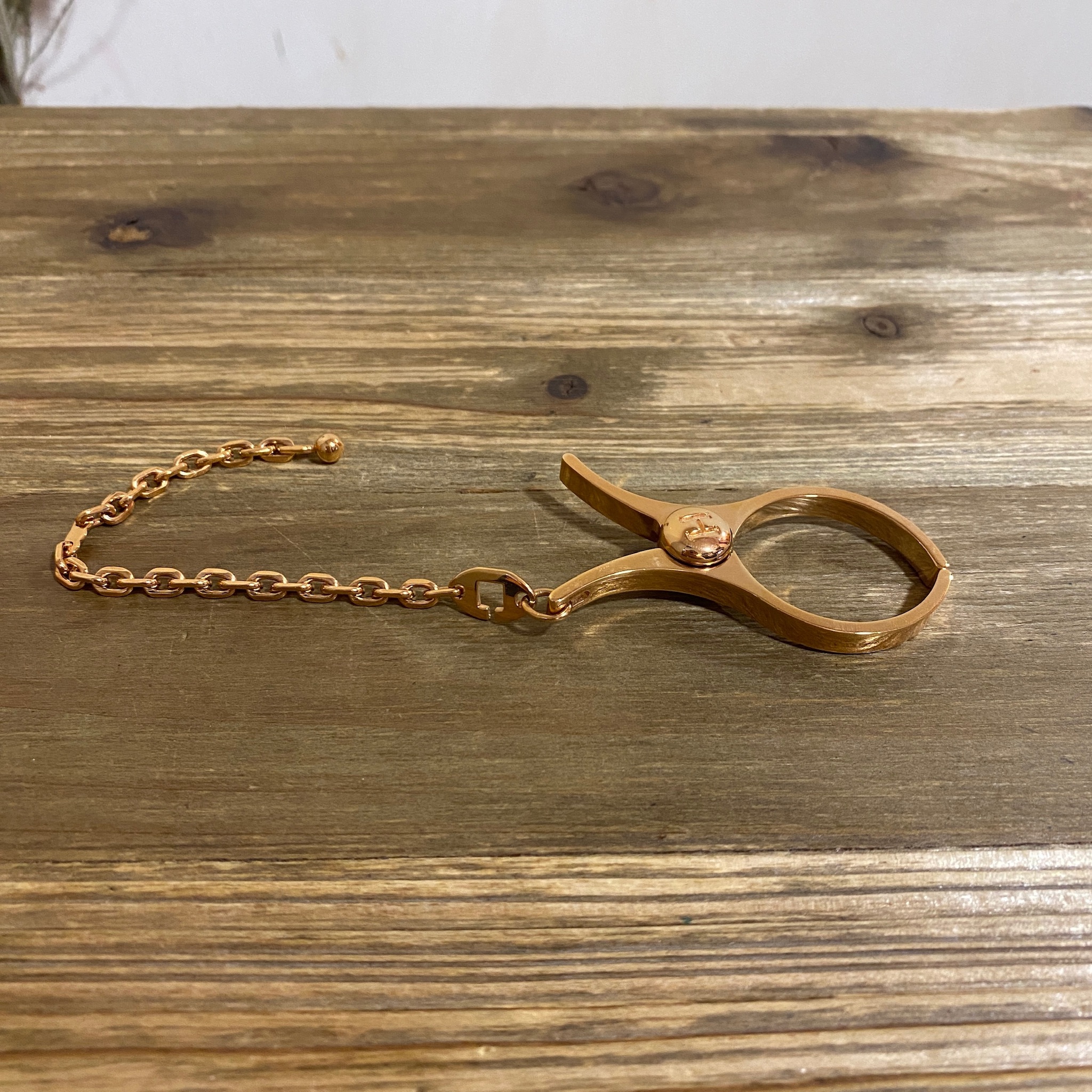 Unused] Hermes filou glove clip rose gold