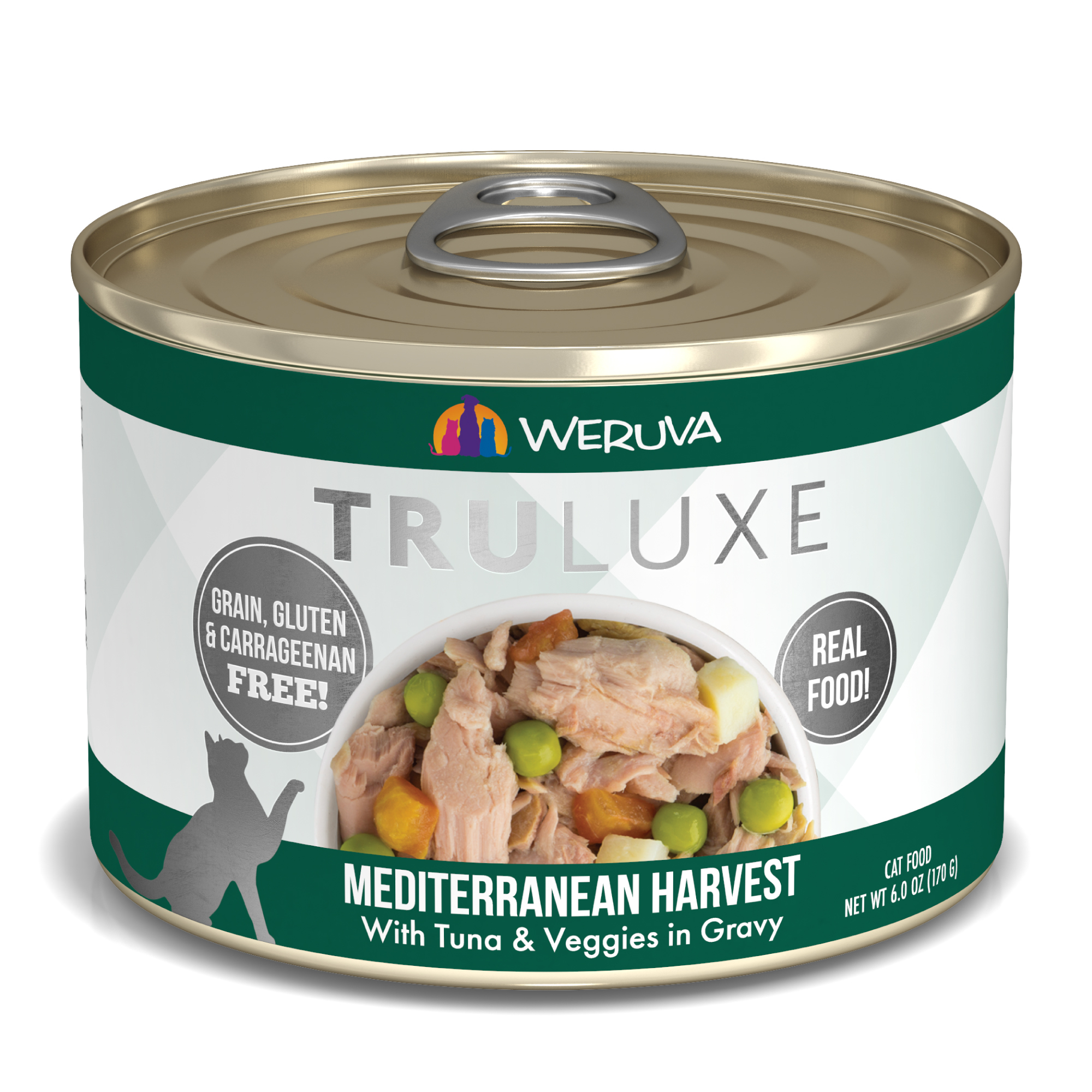 Weruva Truluxe – 野生鰹魚、蔬菜(墨綠) MEDITERRANEAN HARVEST 170g