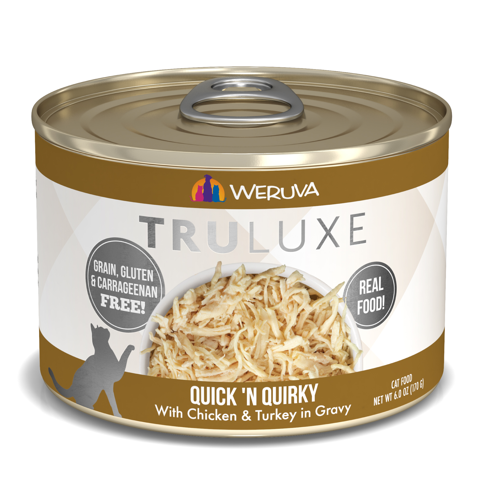 Weruva Truluxe - 無骨去皮雞胸、火雞(金) QUICK N QUIRKY 170g