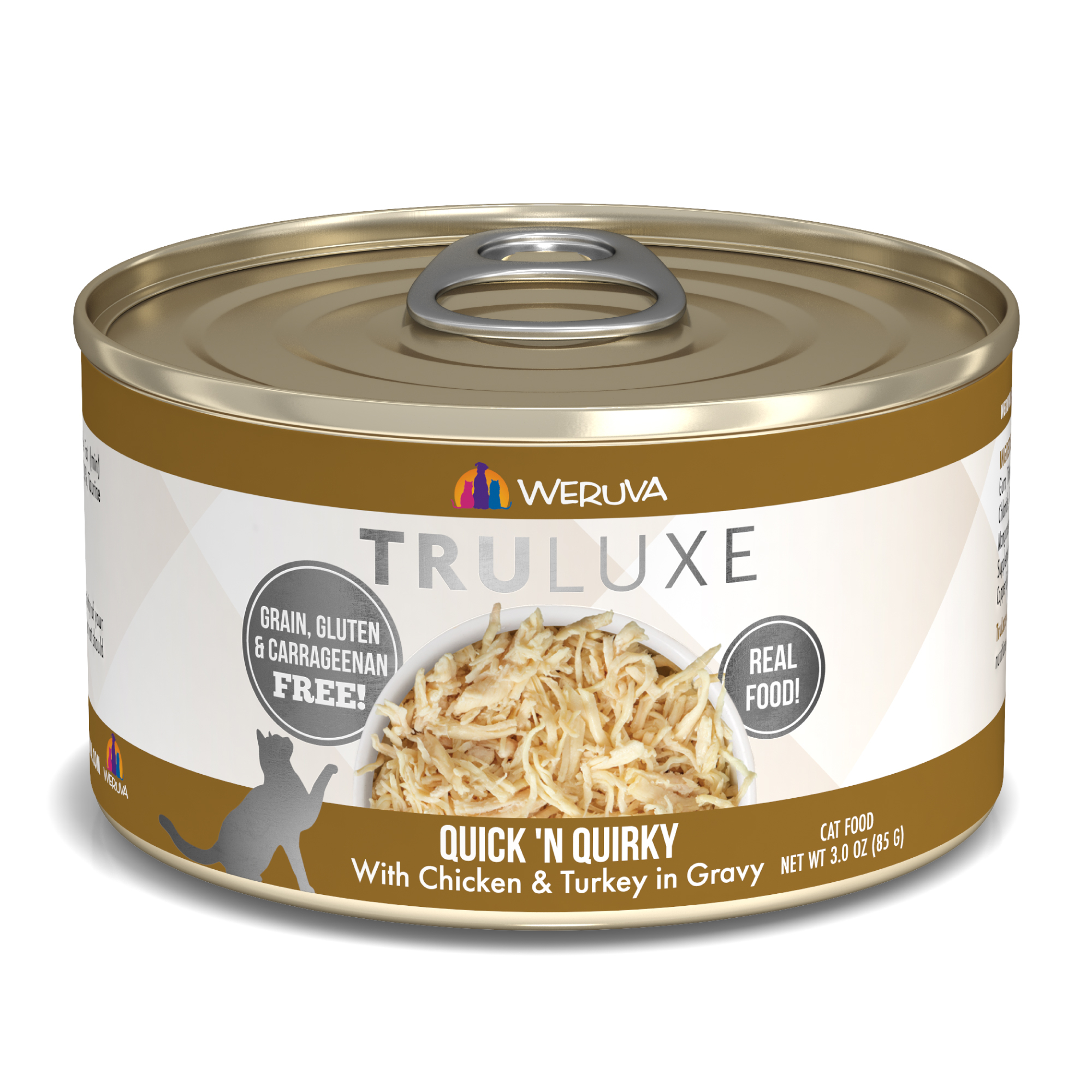 Weruva Truluxe – 無骨去皮雞胸、火雞(金) QUICK N QUIRKY 85g