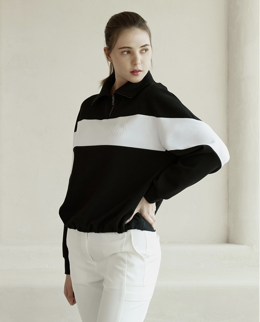 女 10M 韓國度維克高球品牌 5折起/舒適寬鬆休閒風格半拉鍊長袖T上衣/高爾夫球衣 網球衣