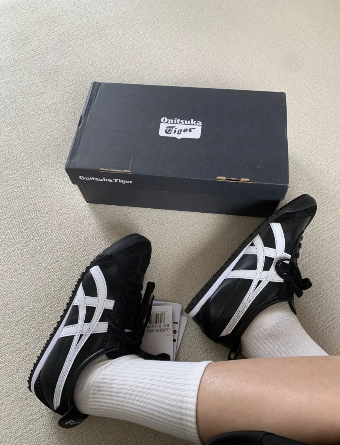 Onitsuka Tiger 鬼塚虎Mexico 66 黑白黑色白條紋DL408-9001/預購